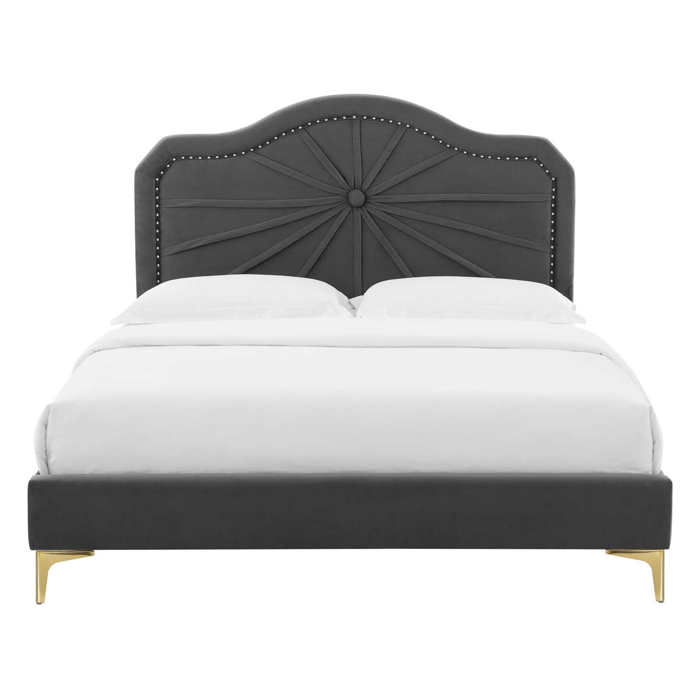 Modway Portia Performance Velvet Full Platform Bed | Beds | Modishstore-6