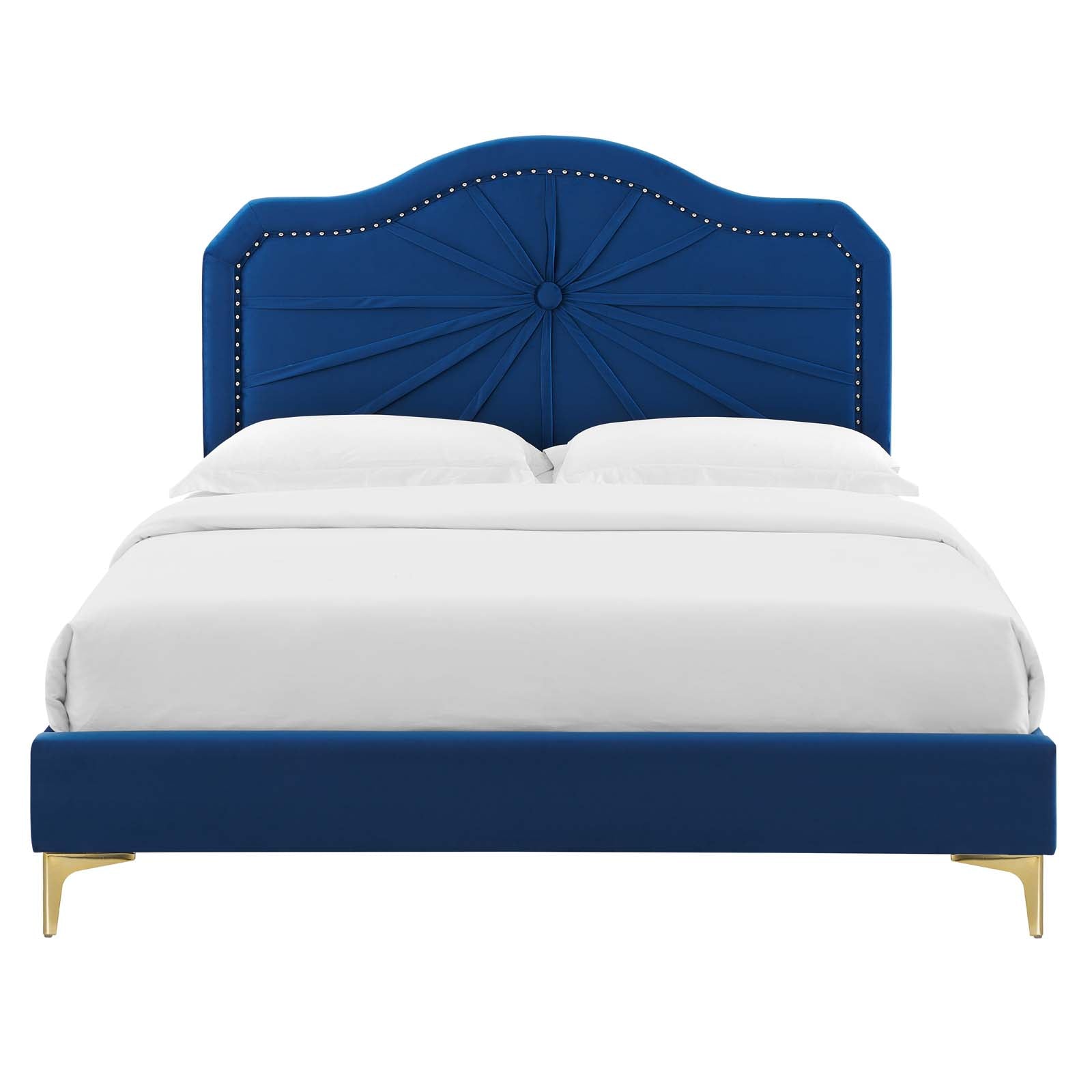 Modway Portia Performance Velvet Full Platform Bed | Beds | Modishstore-34