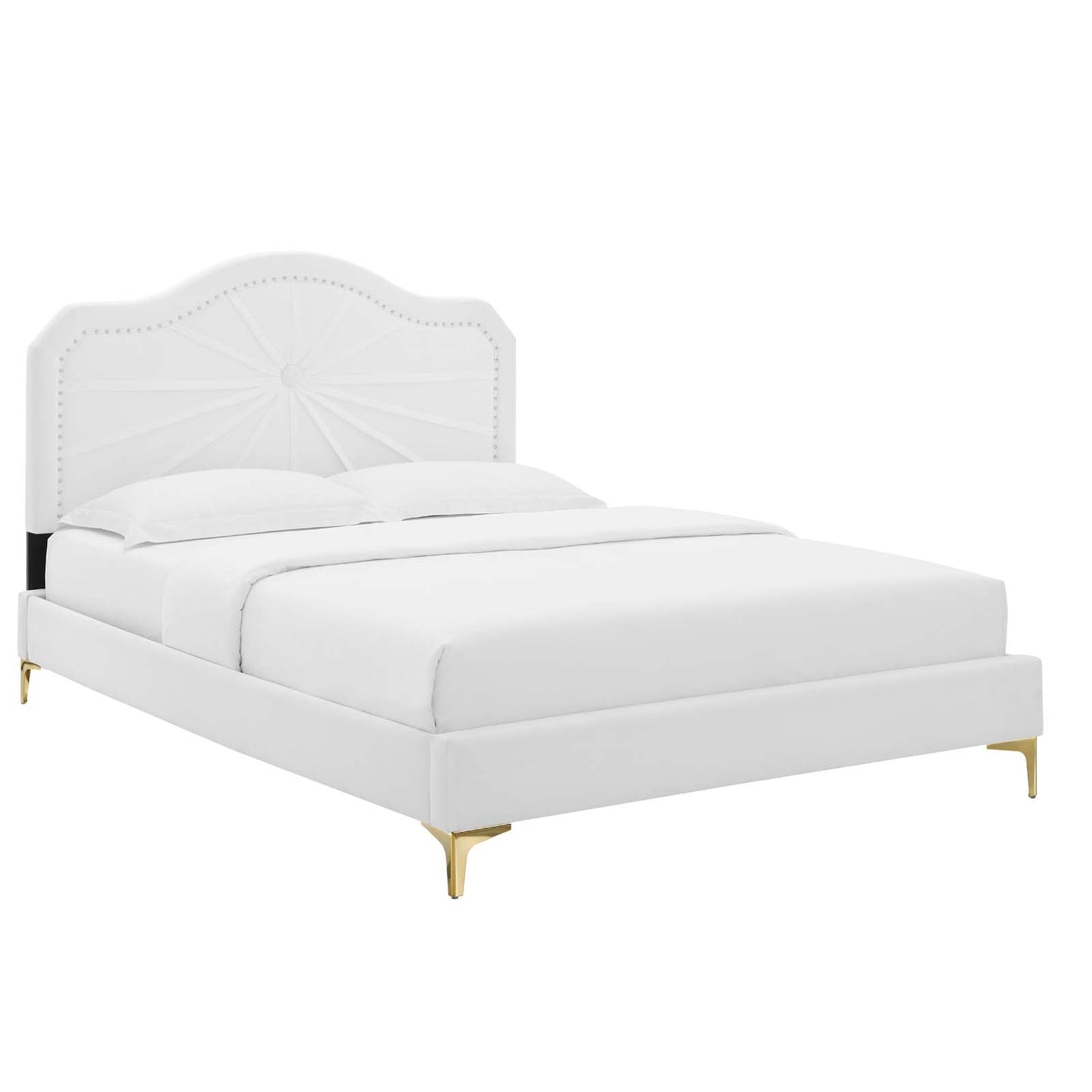 Modway Portia Performance Velvet Full Platform Bed | Beds | Modishstore-51