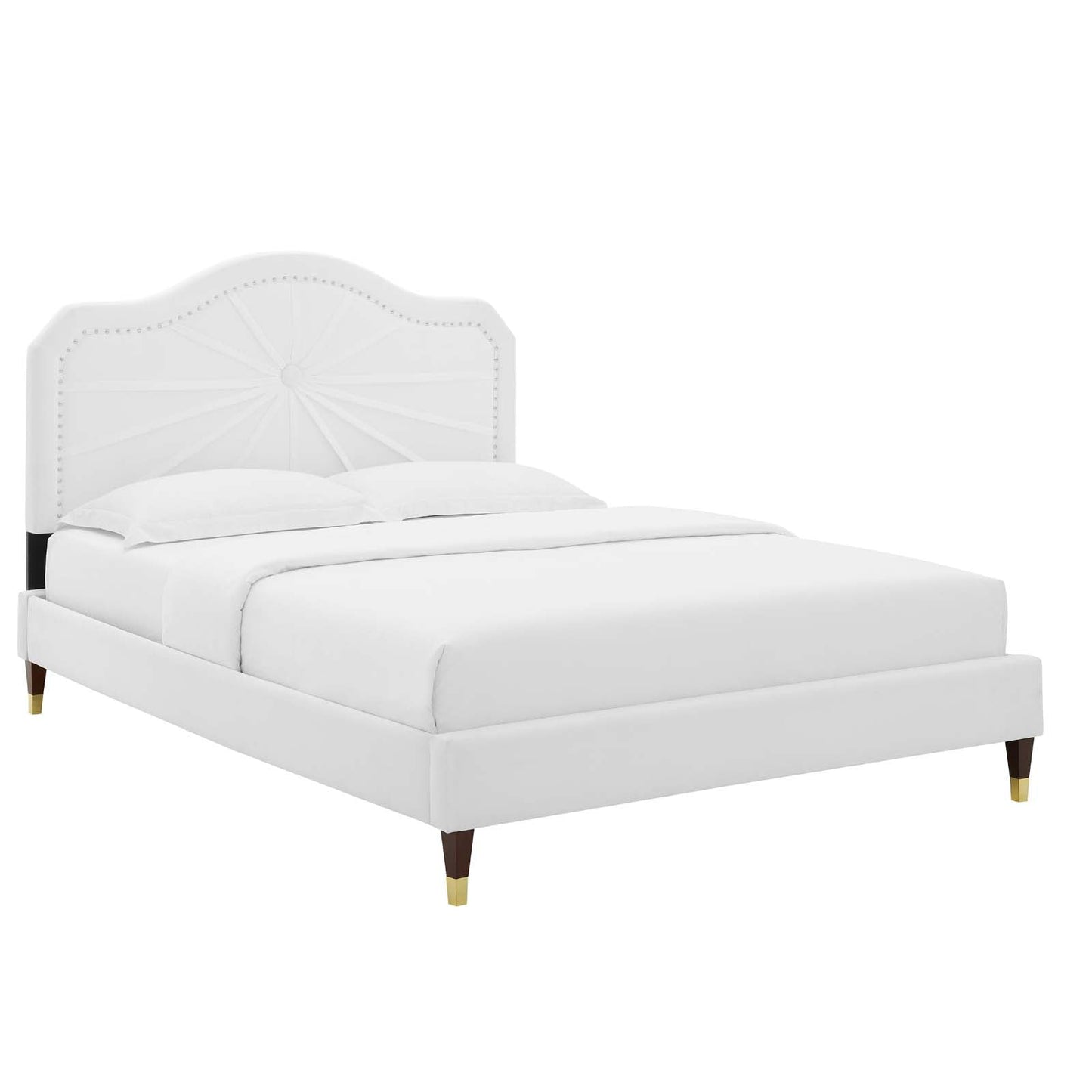Modway Portia Performance Velvet Full Platform Bed | Beds | Modishstore-51