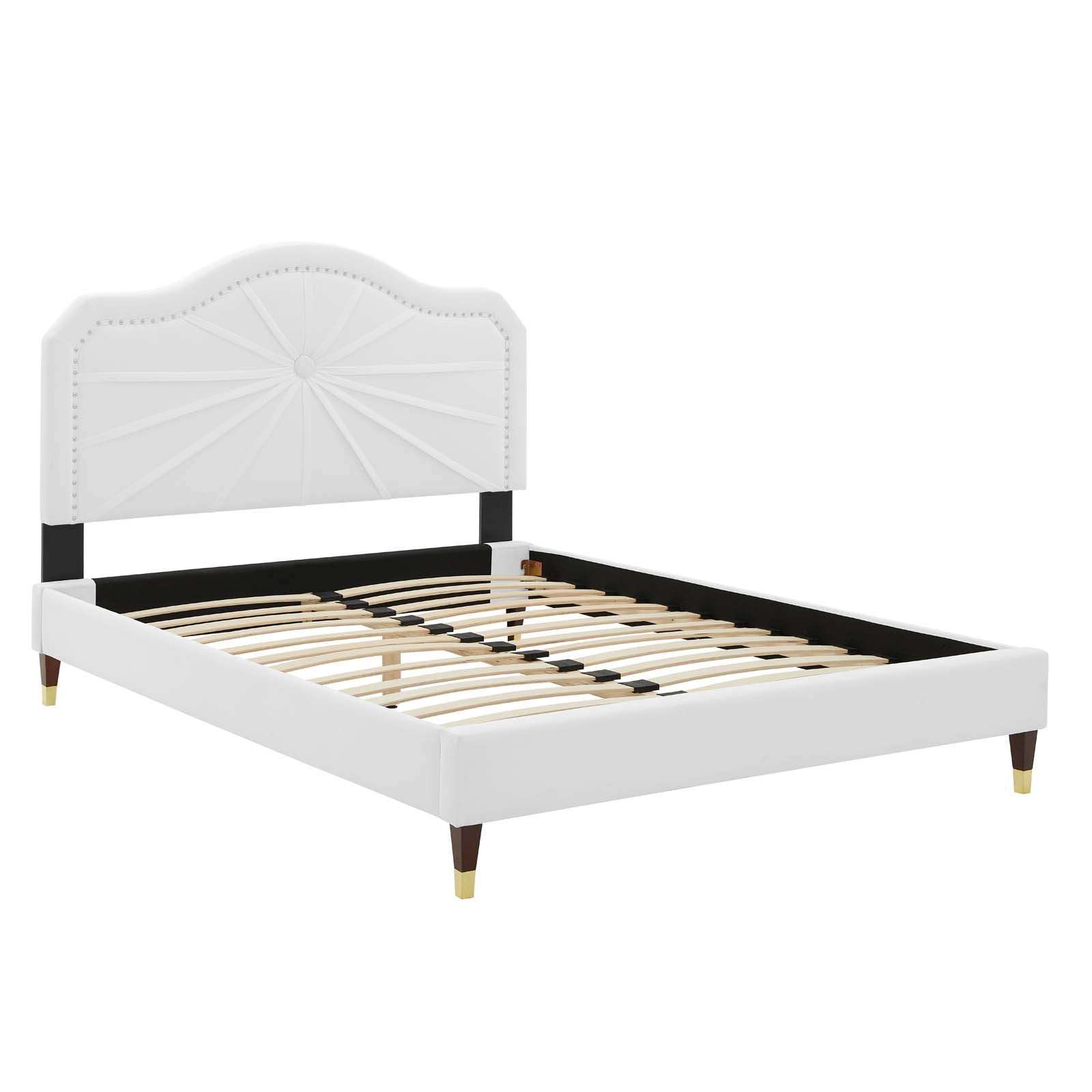 Modway Portia Performance Velvet Full Platform Bed | Beds | Modishstore-52