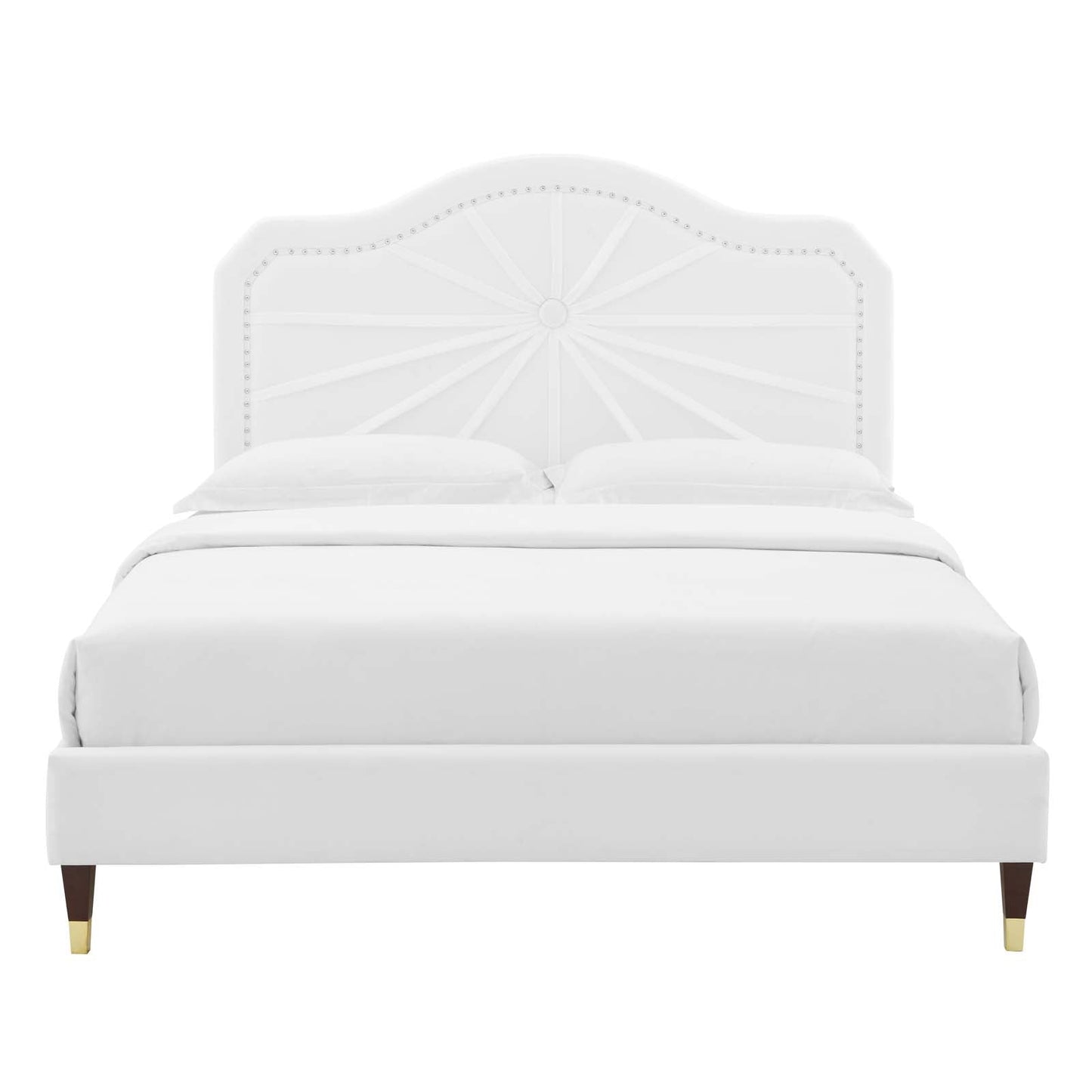 Modway Portia Performance Velvet Full Platform Bed | Beds | Modishstore-55