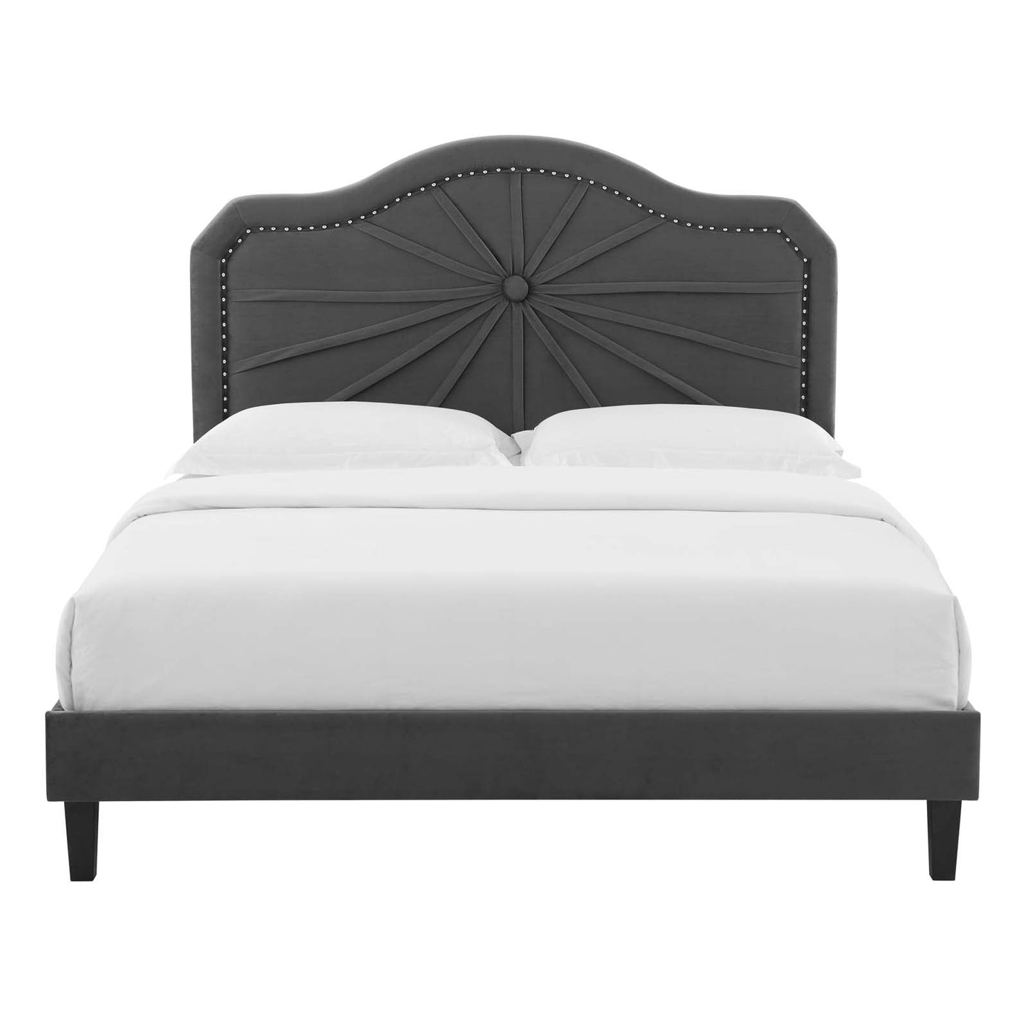 Modway Portia Performance Velvet Full Platform Bed | Beds | Modishstore-6