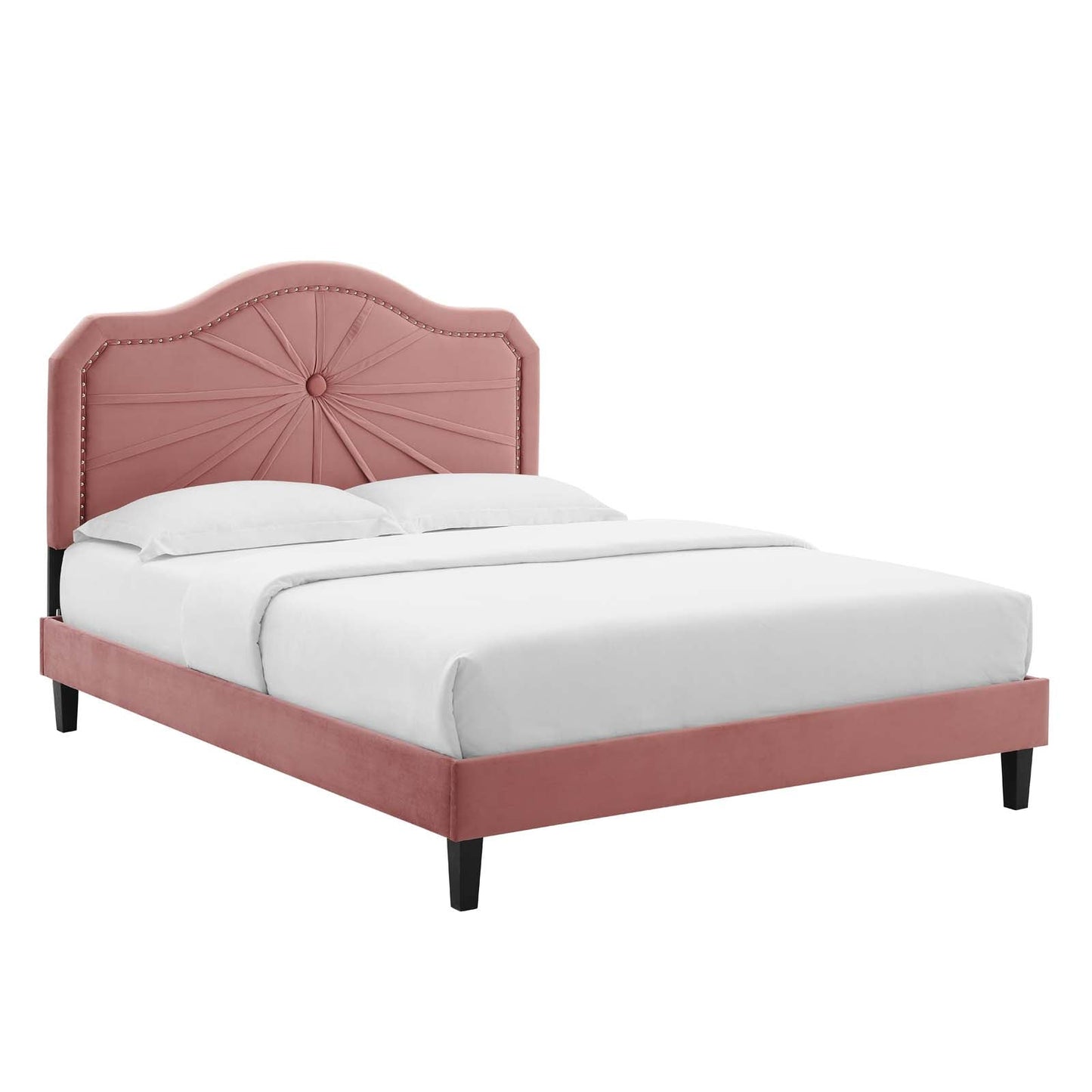 Modway Portia Performance Velvet Full Platform Bed | Beds | Modishstore-9