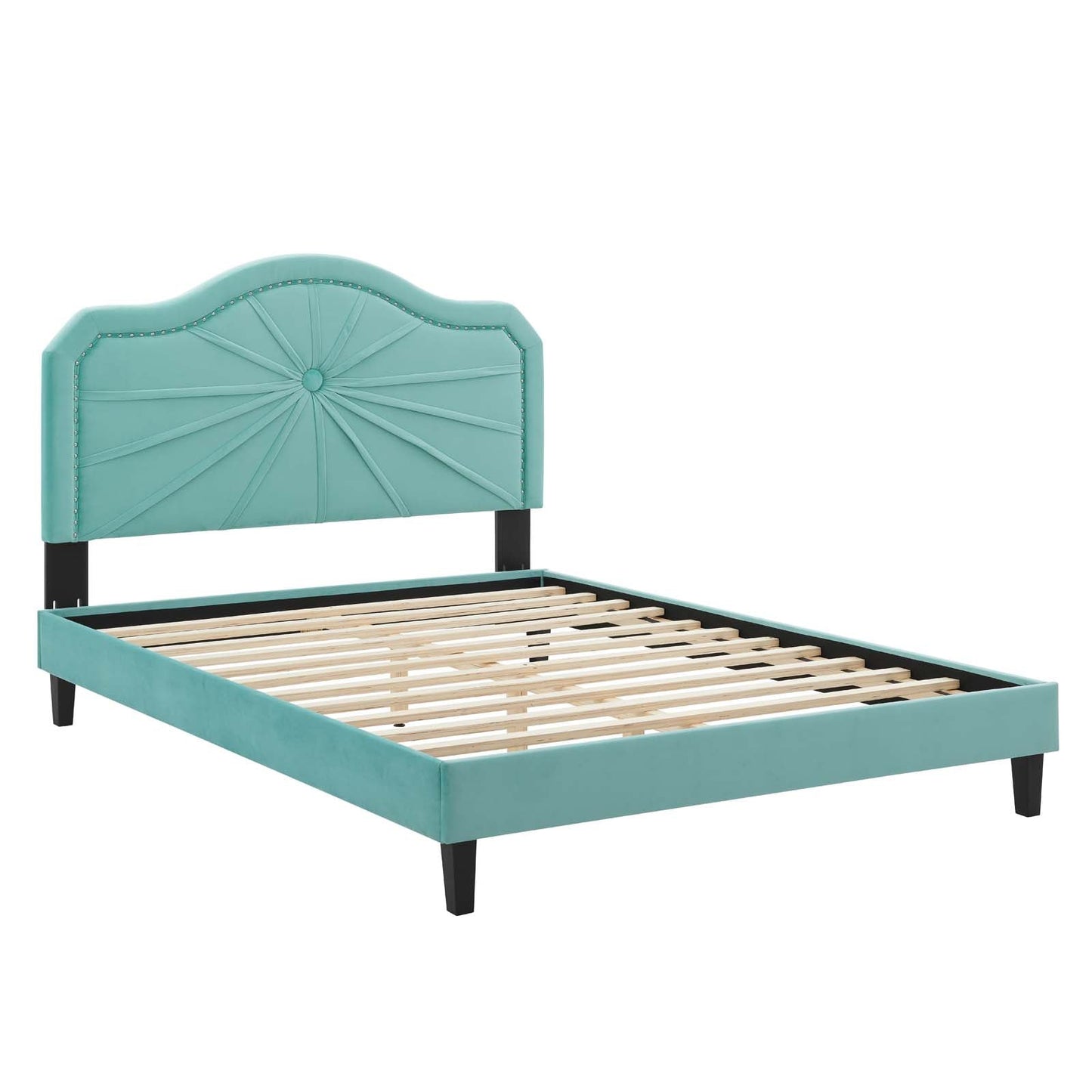 Modway Portia Performance Velvet Full Platform Bed | Beds | Modishstore-24
