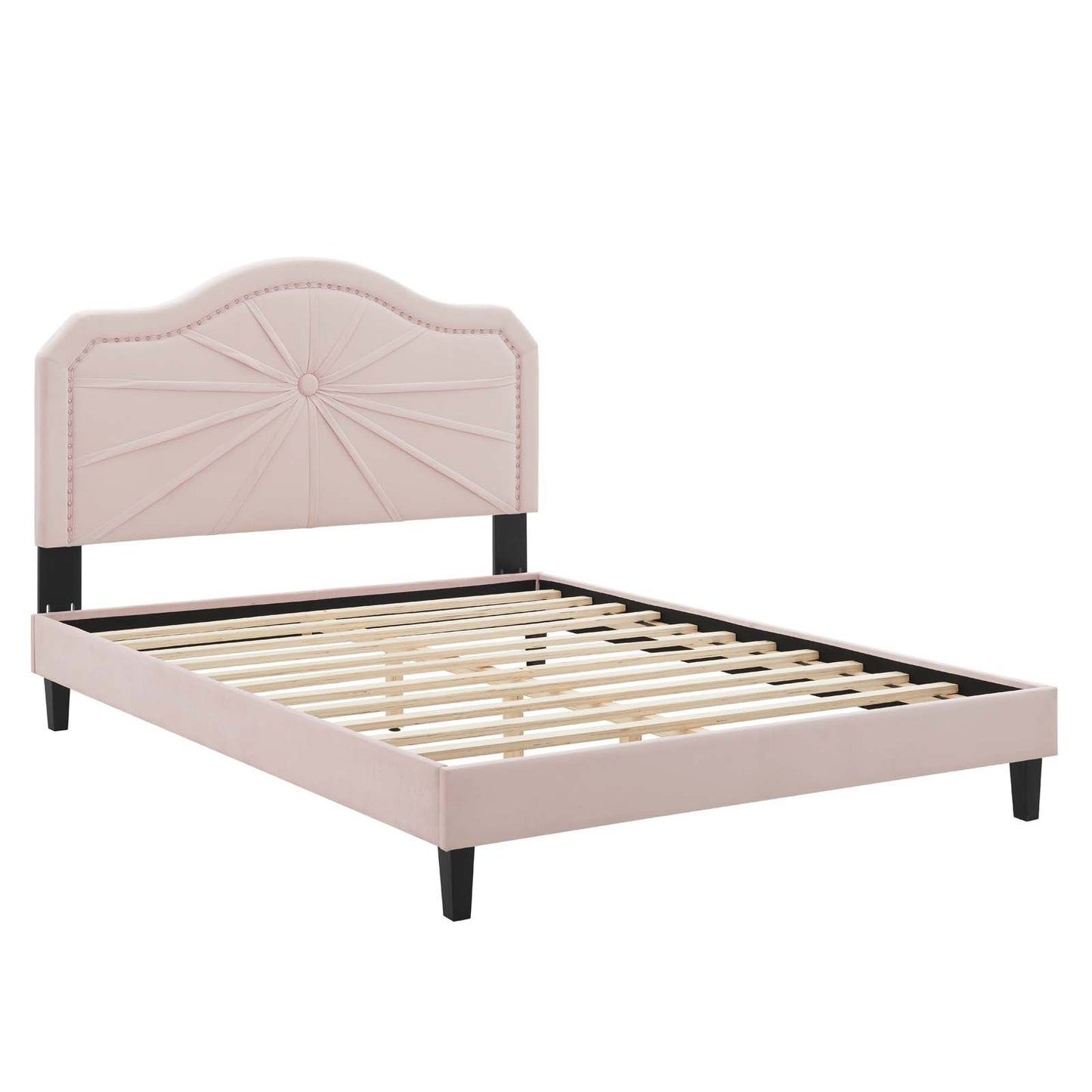 Modway Portia Performance Velvet Full Platform Bed | Beds | Modishstore-38