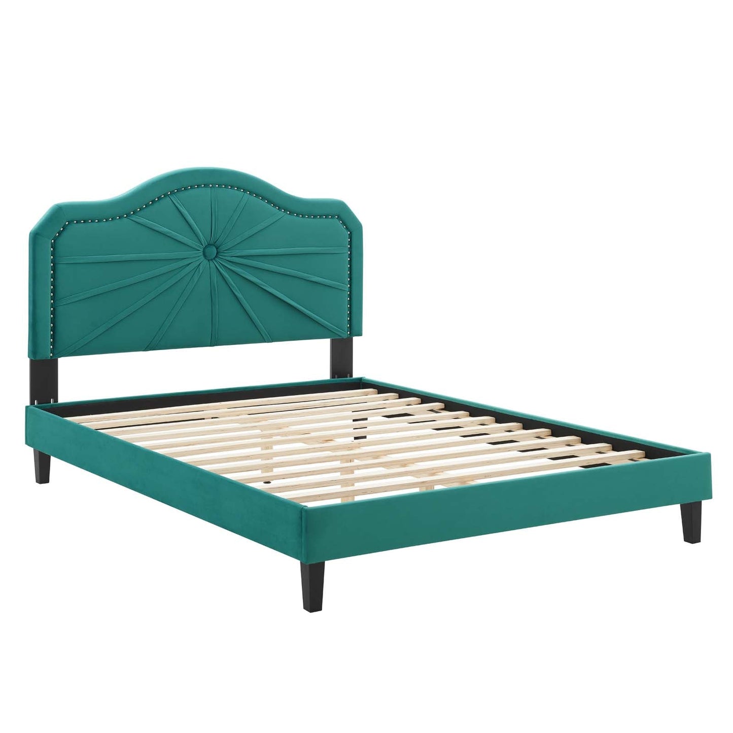 Modway Portia Performance Velvet Full Platform Bed | Beds | Modishstore-45
