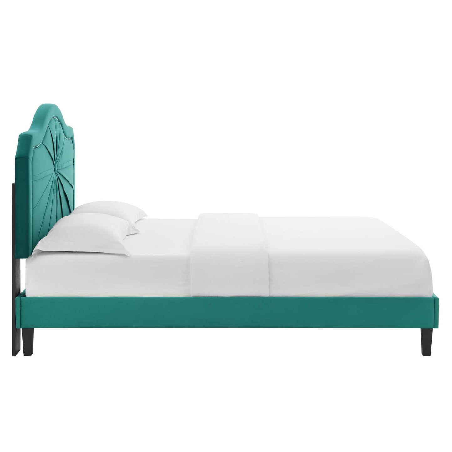 Modway Portia Performance Velvet Full Platform Bed | Beds | Modishstore-47