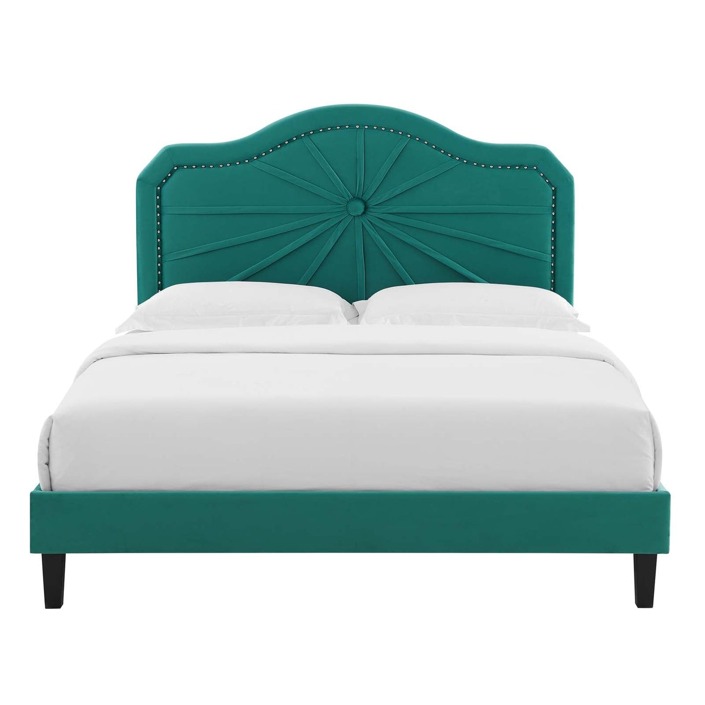 Modway Portia Performance Velvet Full Platform Bed | Beds | Modishstore-48