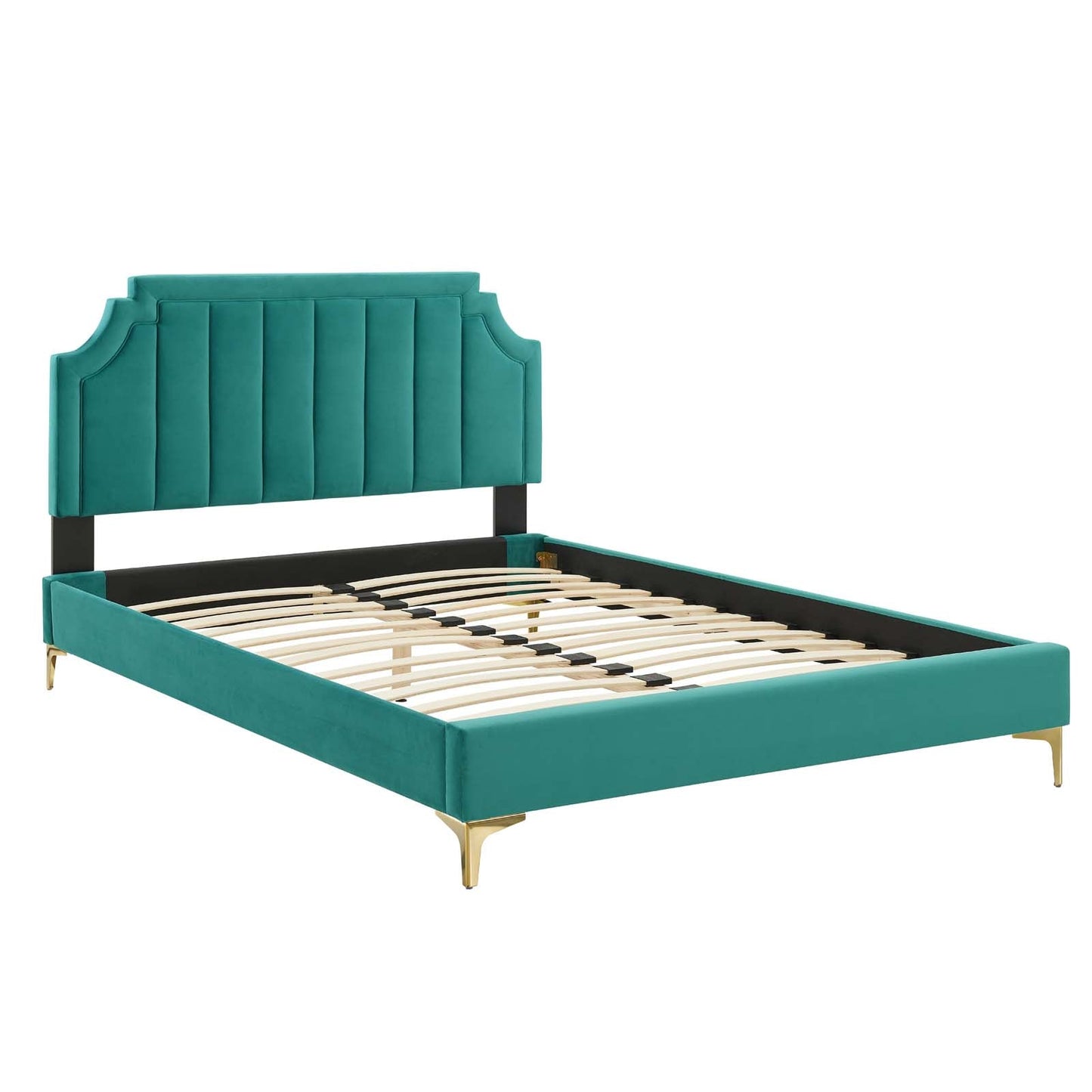 Modway Sienna Performance Velvet Full Platform Bed | Beds | Modishstore-51