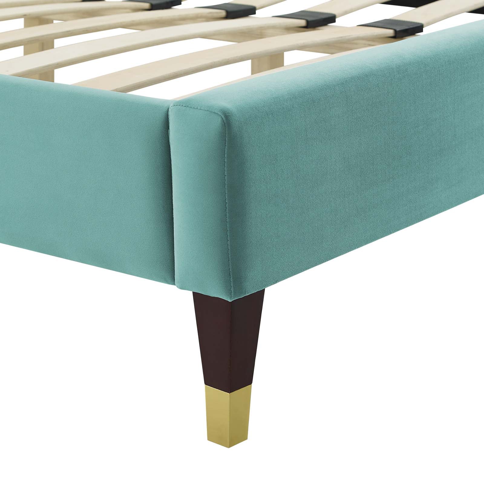 Modway Sienna Performance Velvet Full Platform Bed | Beds | Modishstore-25