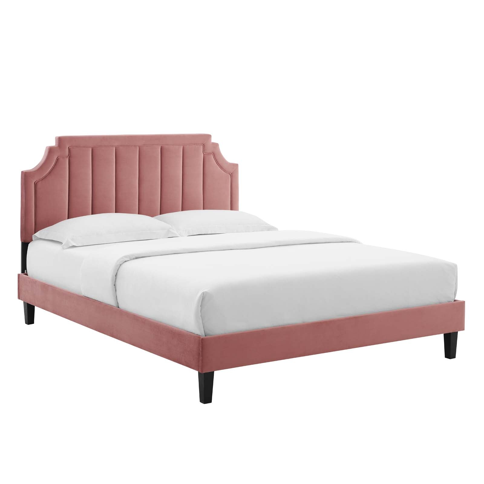 Modway Sienna Performance Velvet Full Platform Bed | Beds | Modishstore-9