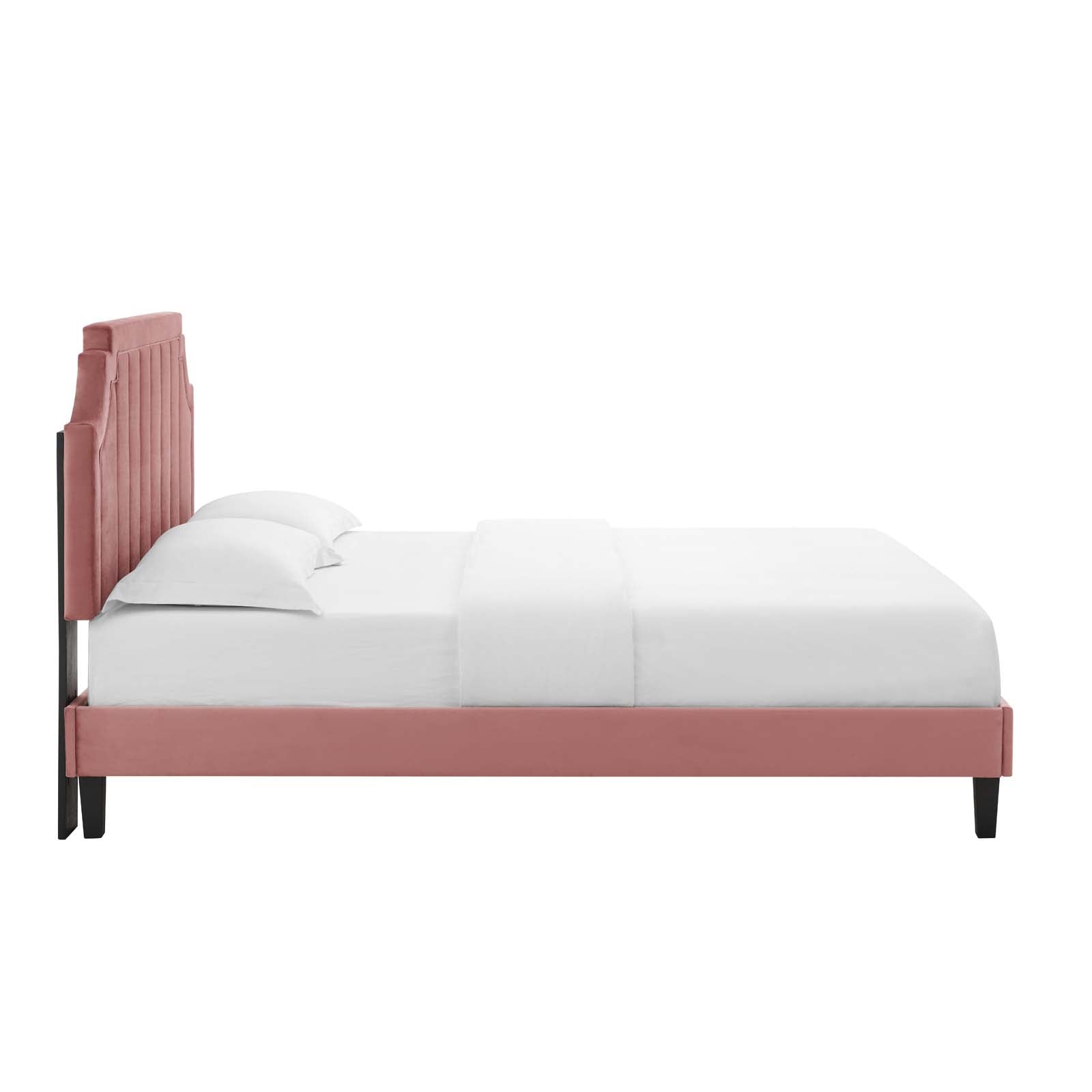 Modway Sienna Performance Velvet Full Platform Bed | Beds | Modishstore-12