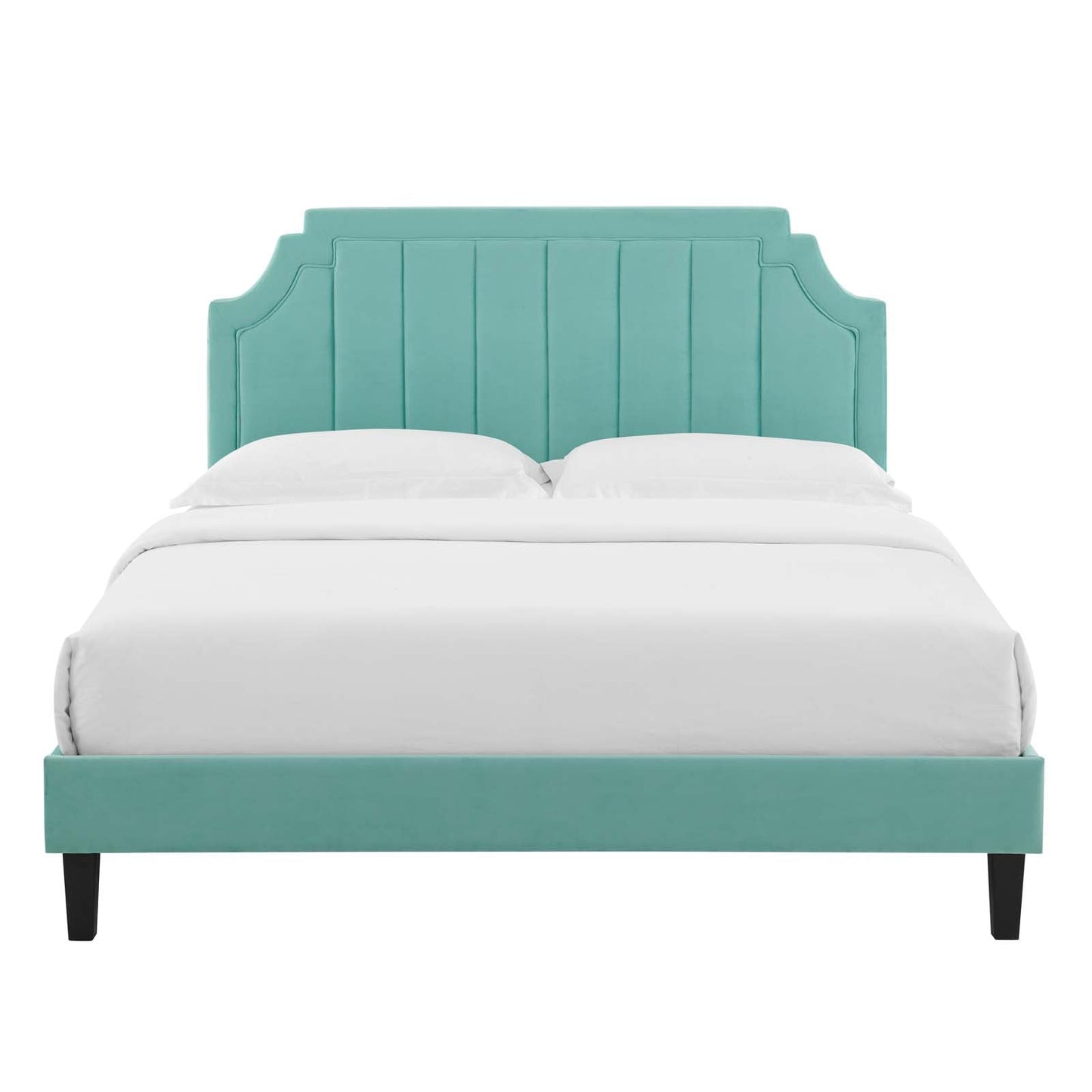 Modway Sienna Performance Velvet Full Platform Bed | Beds | Modishstore-27