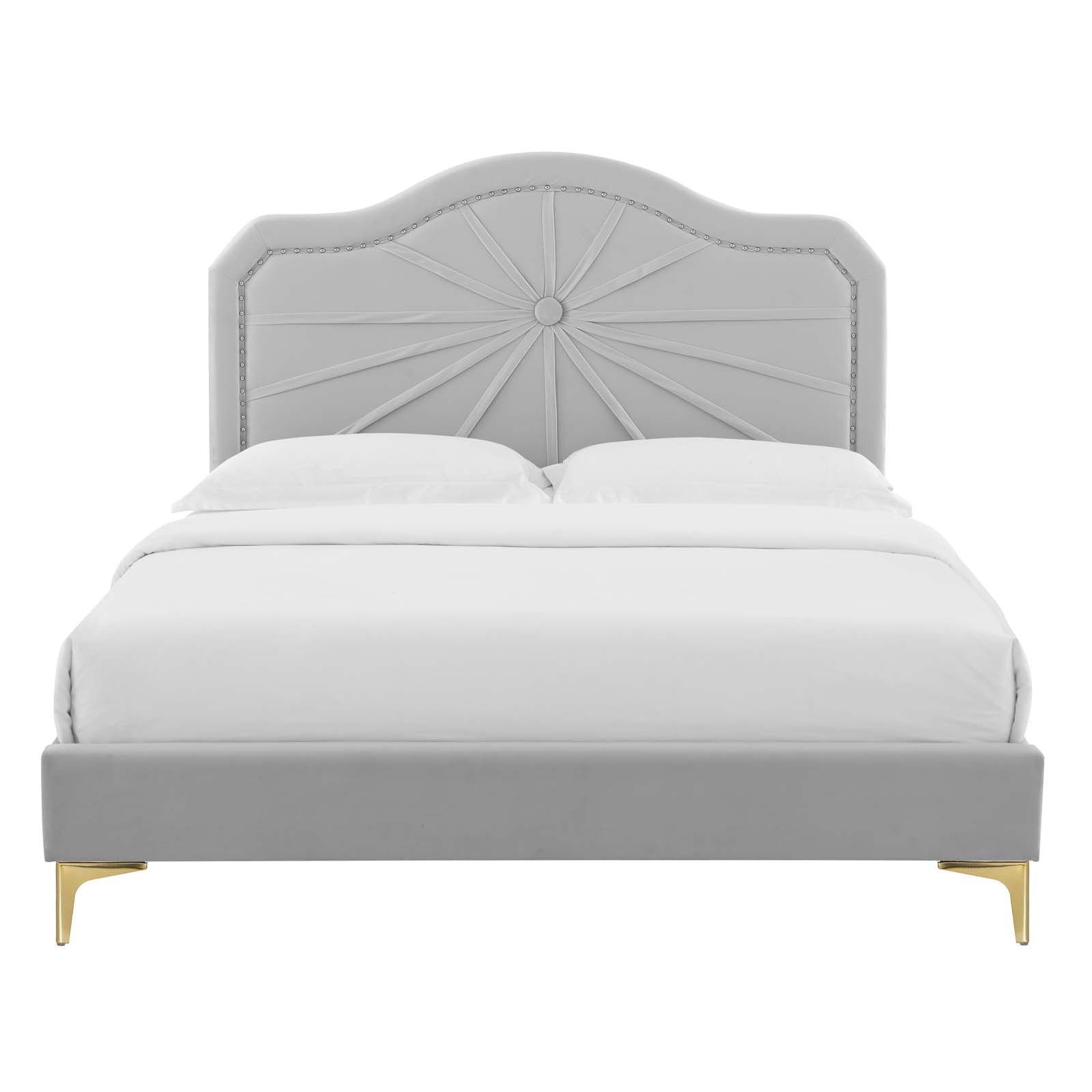 Modway Portia Performance Velvet King Platform Bed | Beds | Modishstore-20