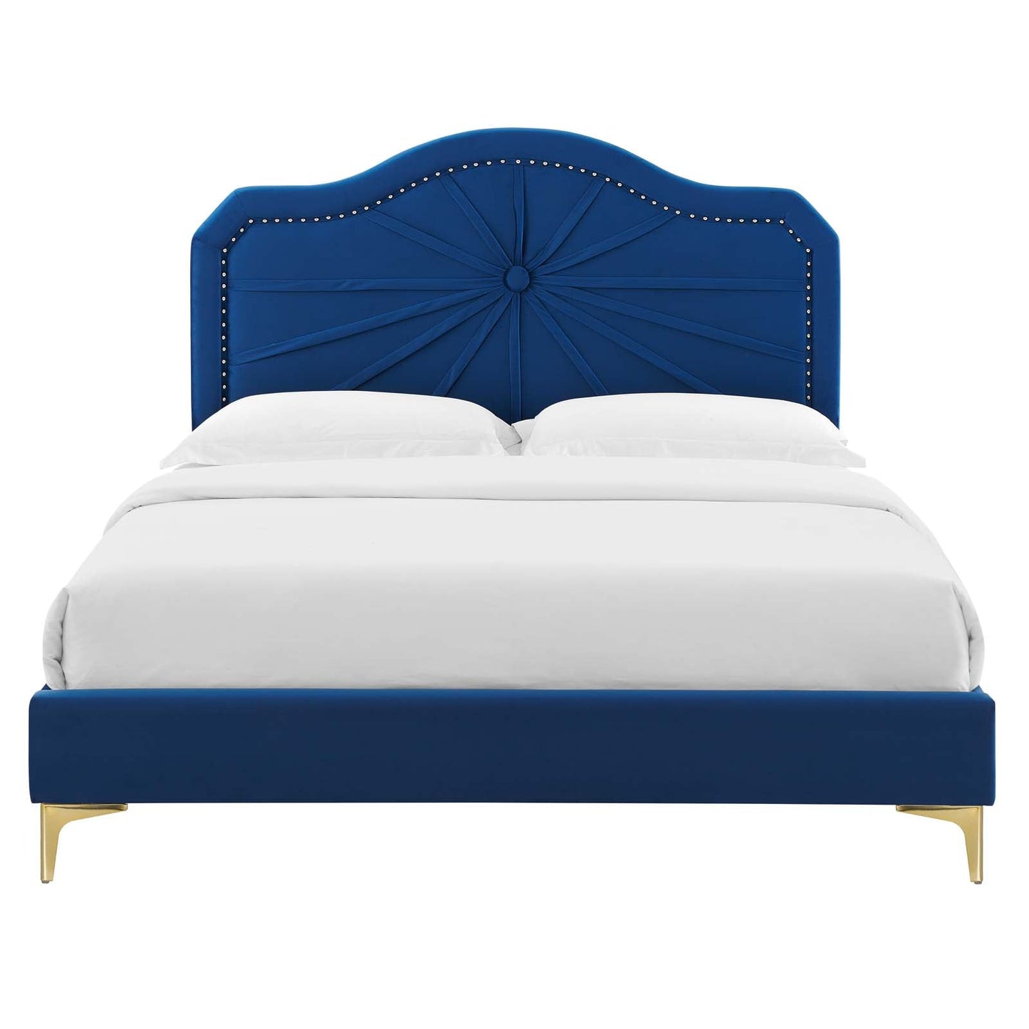 Modway Portia Performance Velvet King Platform Bed | Beds | Modishstore-34