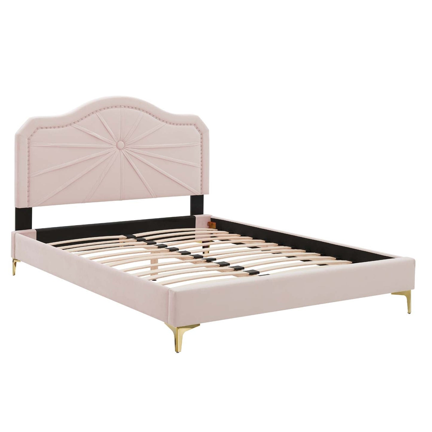 Modway Portia Performance Velvet King Platform Bed | Beds | Modishstore-38