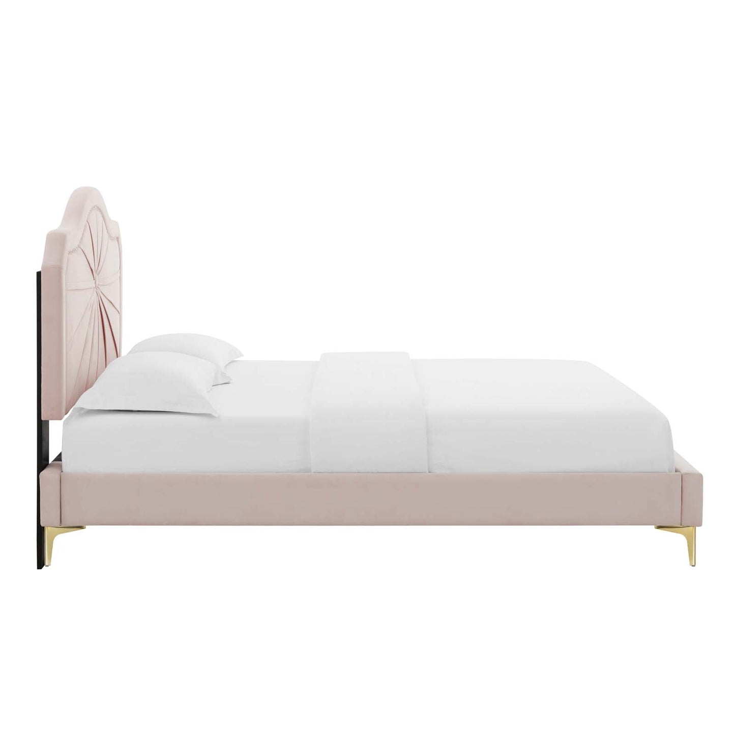 Modway Portia Performance Velvet King Platform Bed | Beds | Modishstore-40