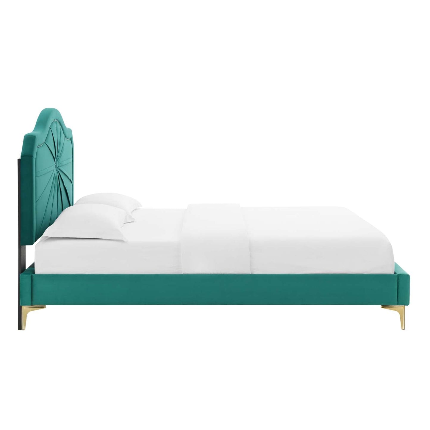 Modway Portia Performance Velvet King Platform Bed | Beds | Modishstore-47