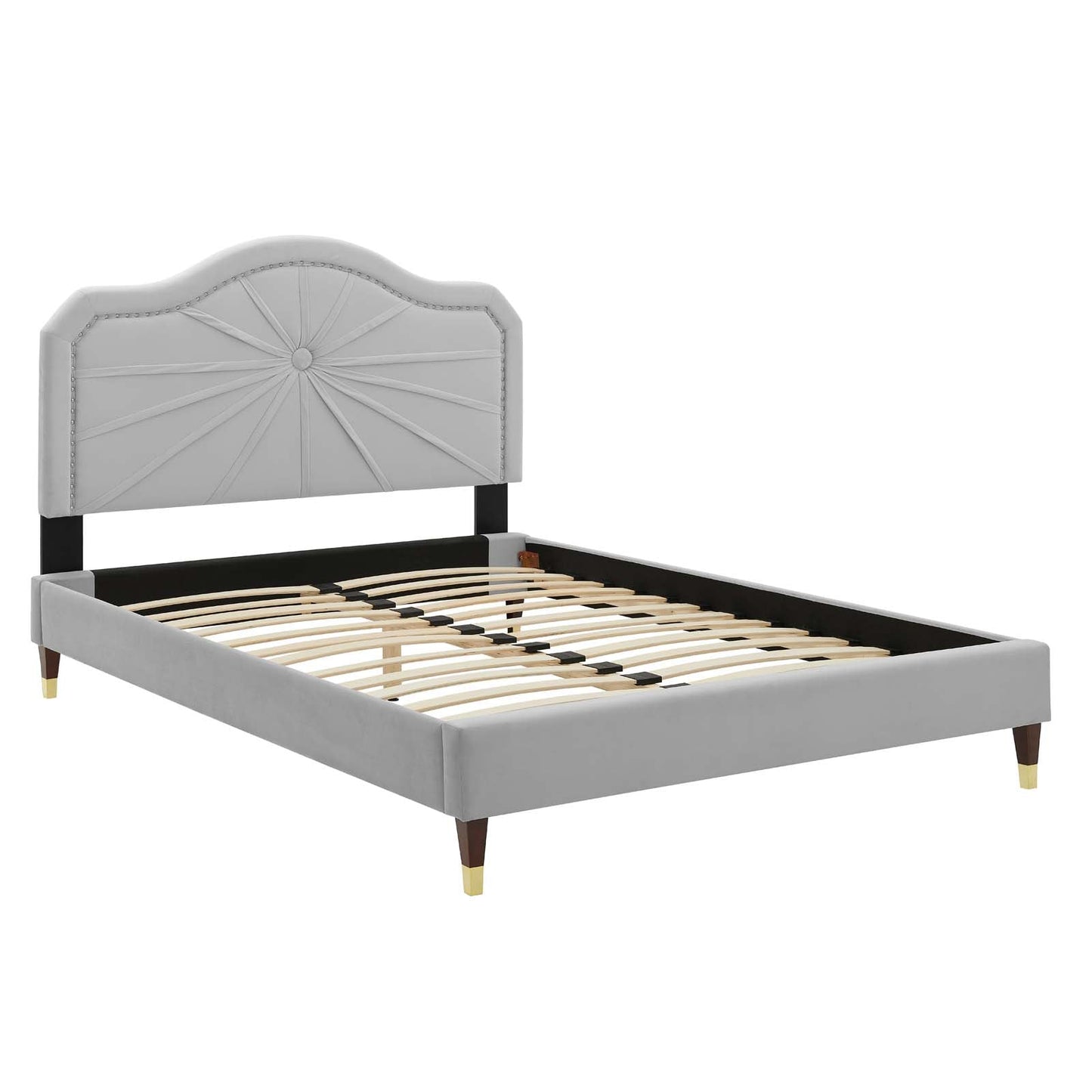 Modway Portia Performance Velvet King Platform Bed | Beds | Modishstore-17