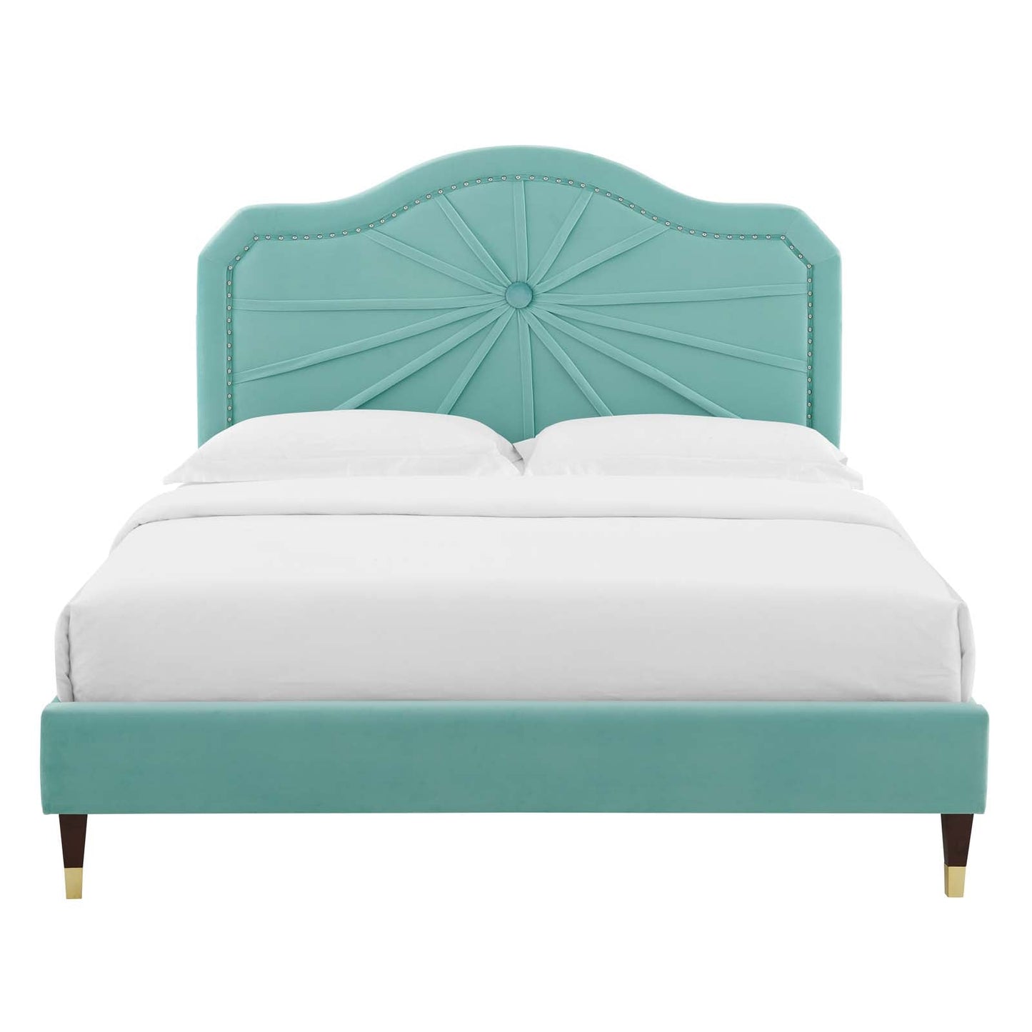 Modway Portia Performance Velvet King Platform Bed | Beds | Modishstore-27