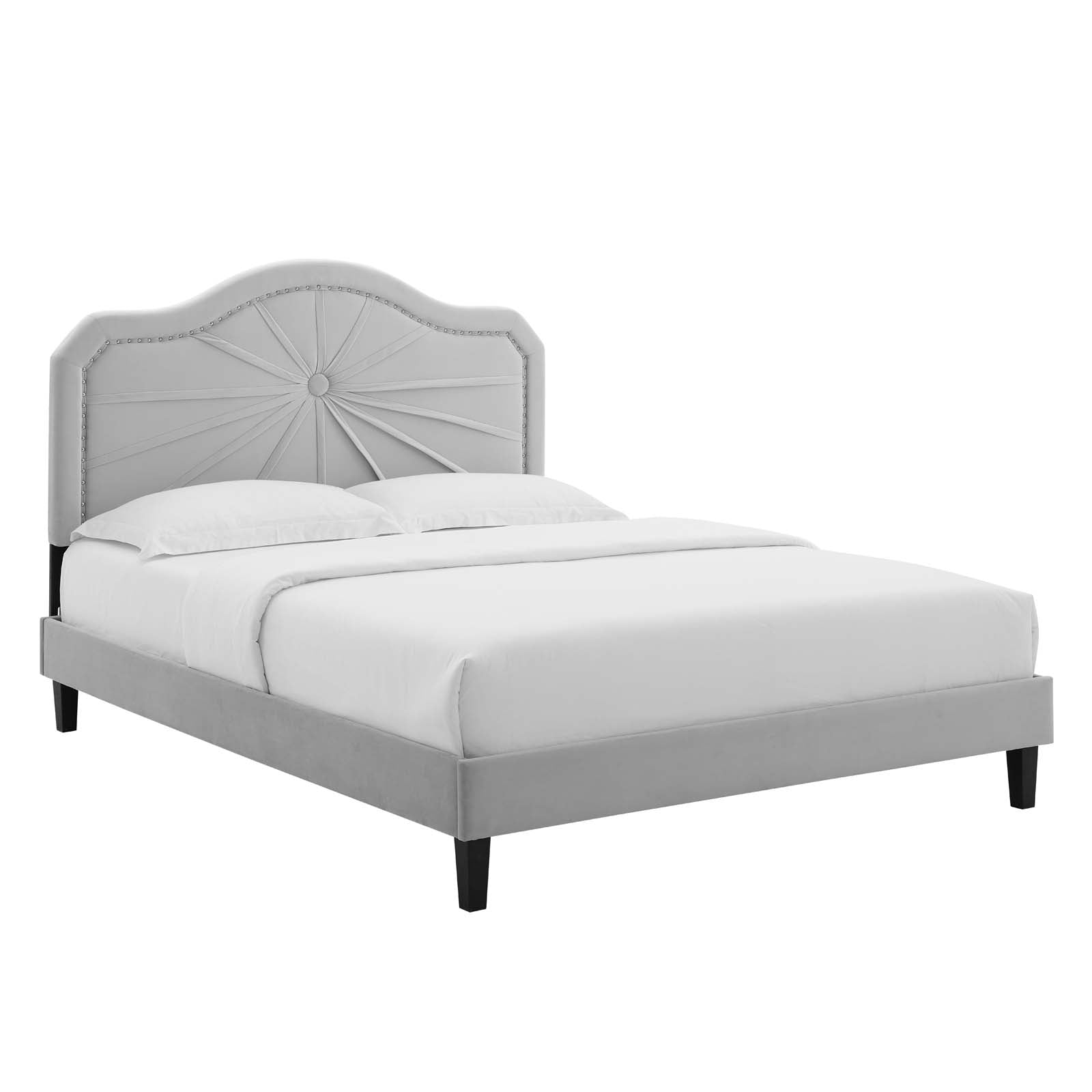 Modway Portia Performance Velvet King Platform Bed | Beds | Modishstore-16