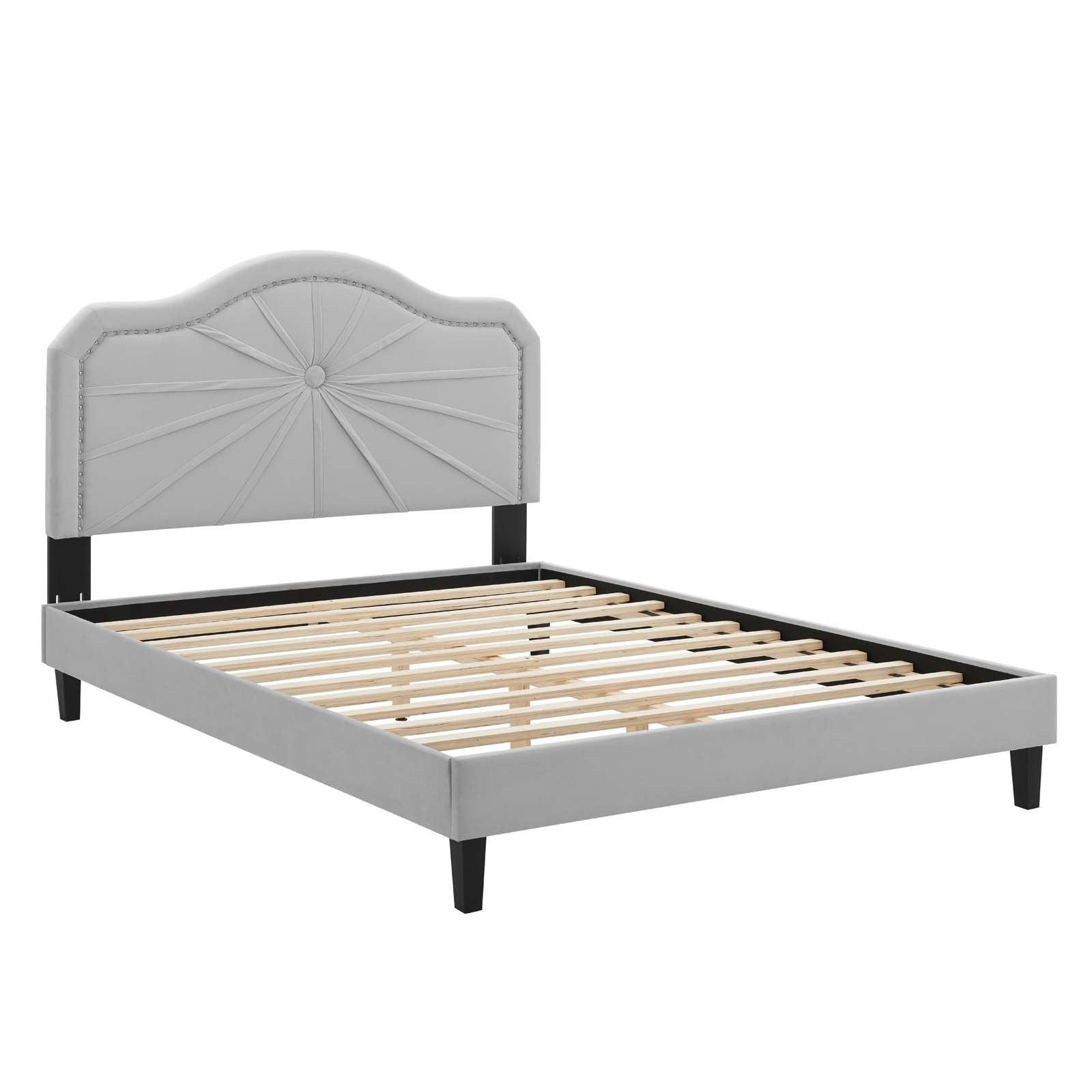 Modway Portia Performance Velvet King Platform Bed | Beds | Modishstore-17