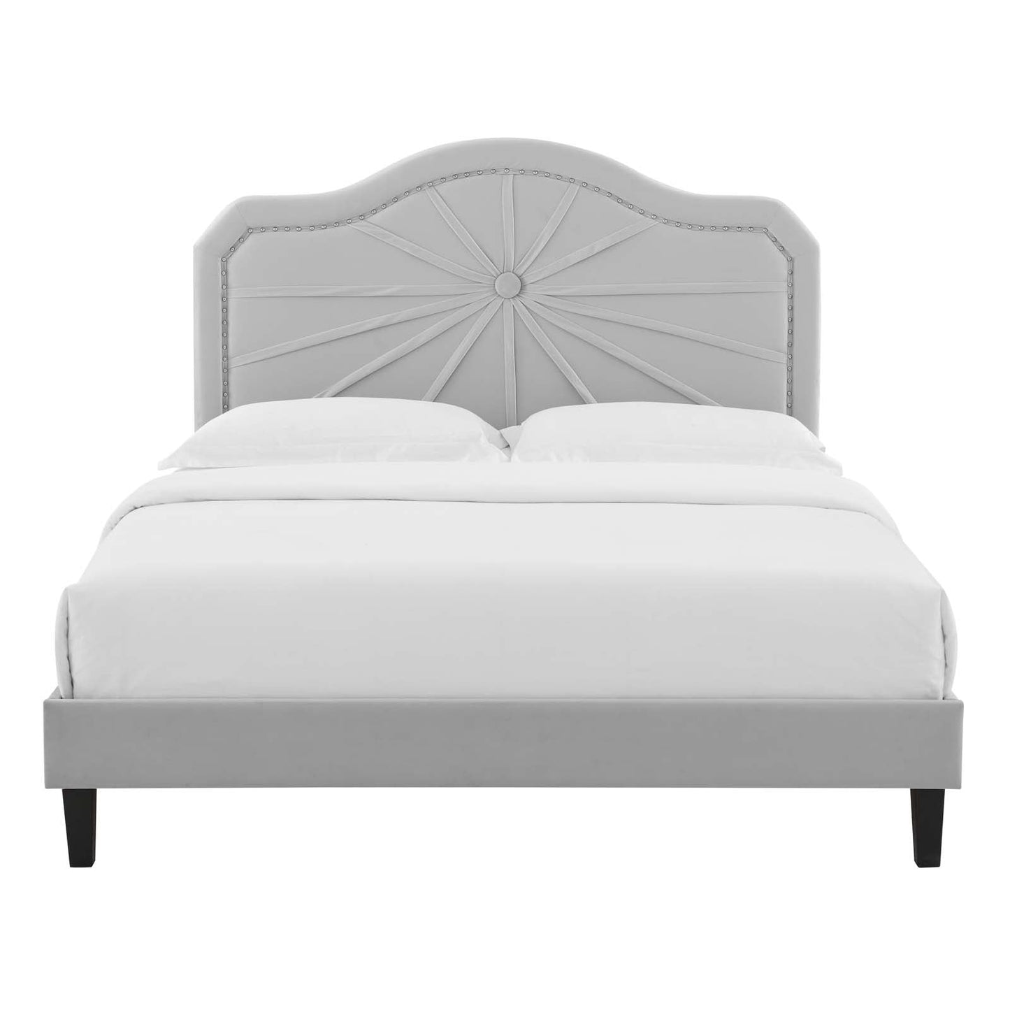 Modway Portia Performance Velvet King Platform Bed | Beds | Modishstore-20