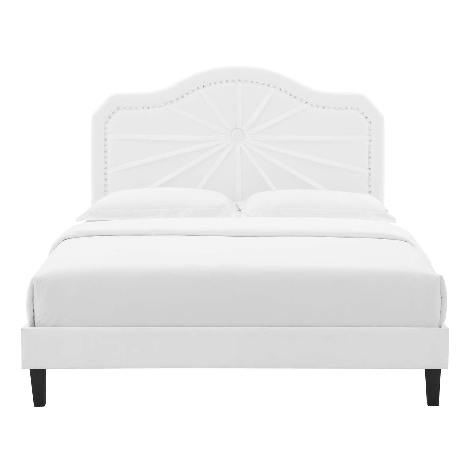 Modway Portia Performance Velvet King Platform Bed | Beds | Modishstore-55