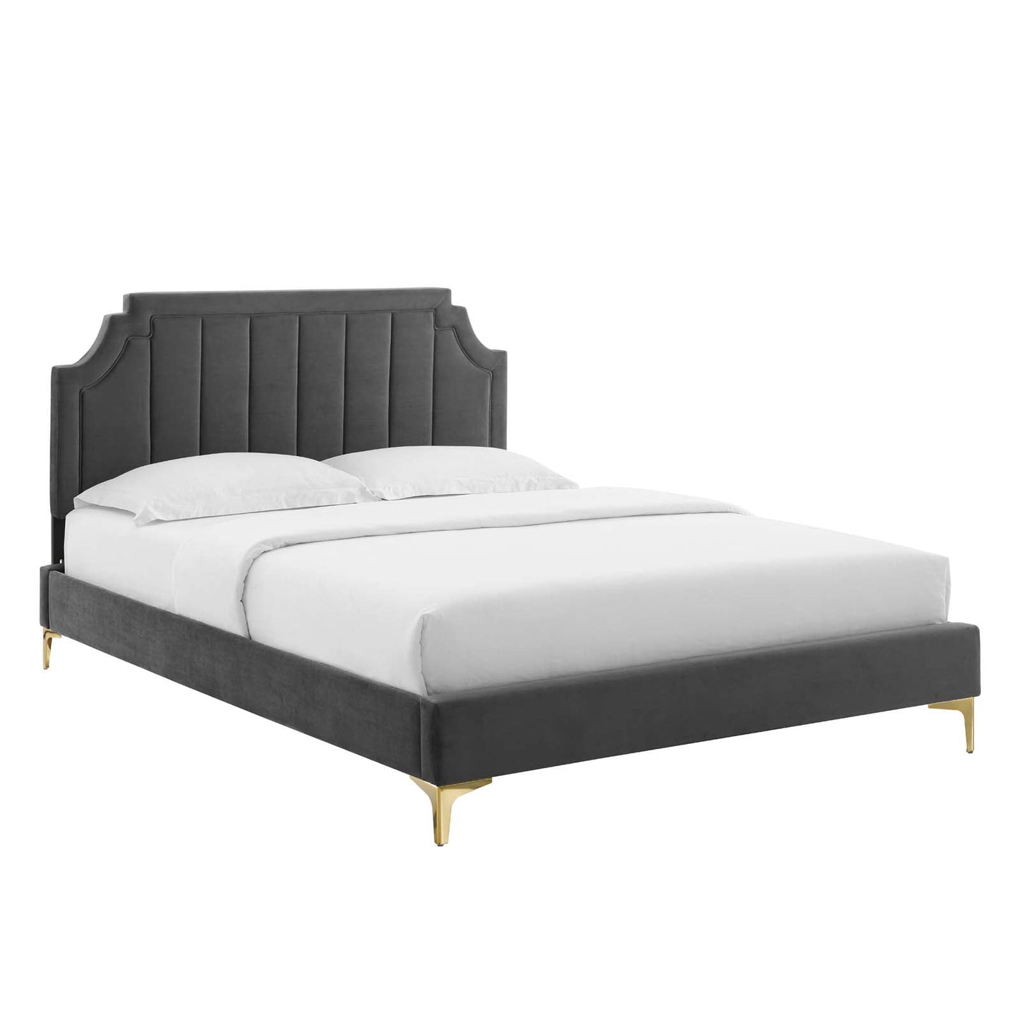 Modway Sienna Performance Velvet King Platform Bed | Beds | Modishstore-2