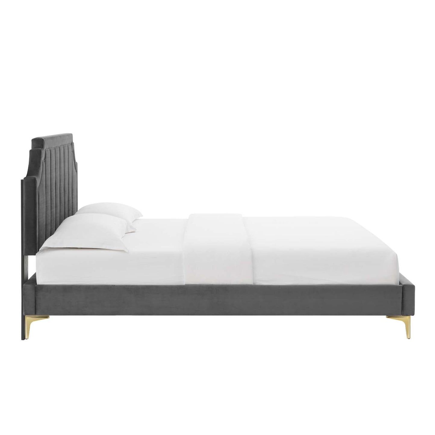 Modway Sienna Performance Velvet King Platform Bed | Beds | Modishstore-5