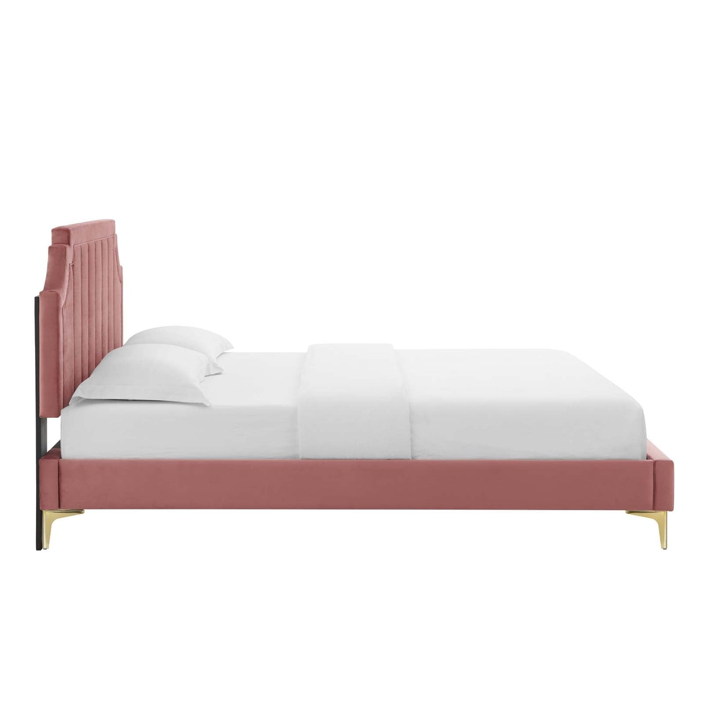 Modway Sienna Performance Velvet King Platform Bed | Beds | Modishstore-12