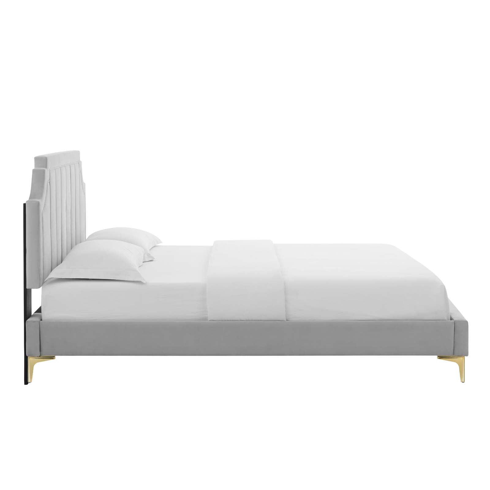 Modway Sienna Performance Velvet King Platform Bed | Beds | Modishstore-19