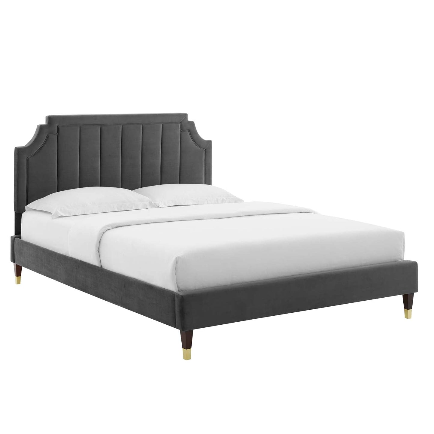 Modway Sienna Performance Velvet King Platform Bed | Beds | Modishstore-2