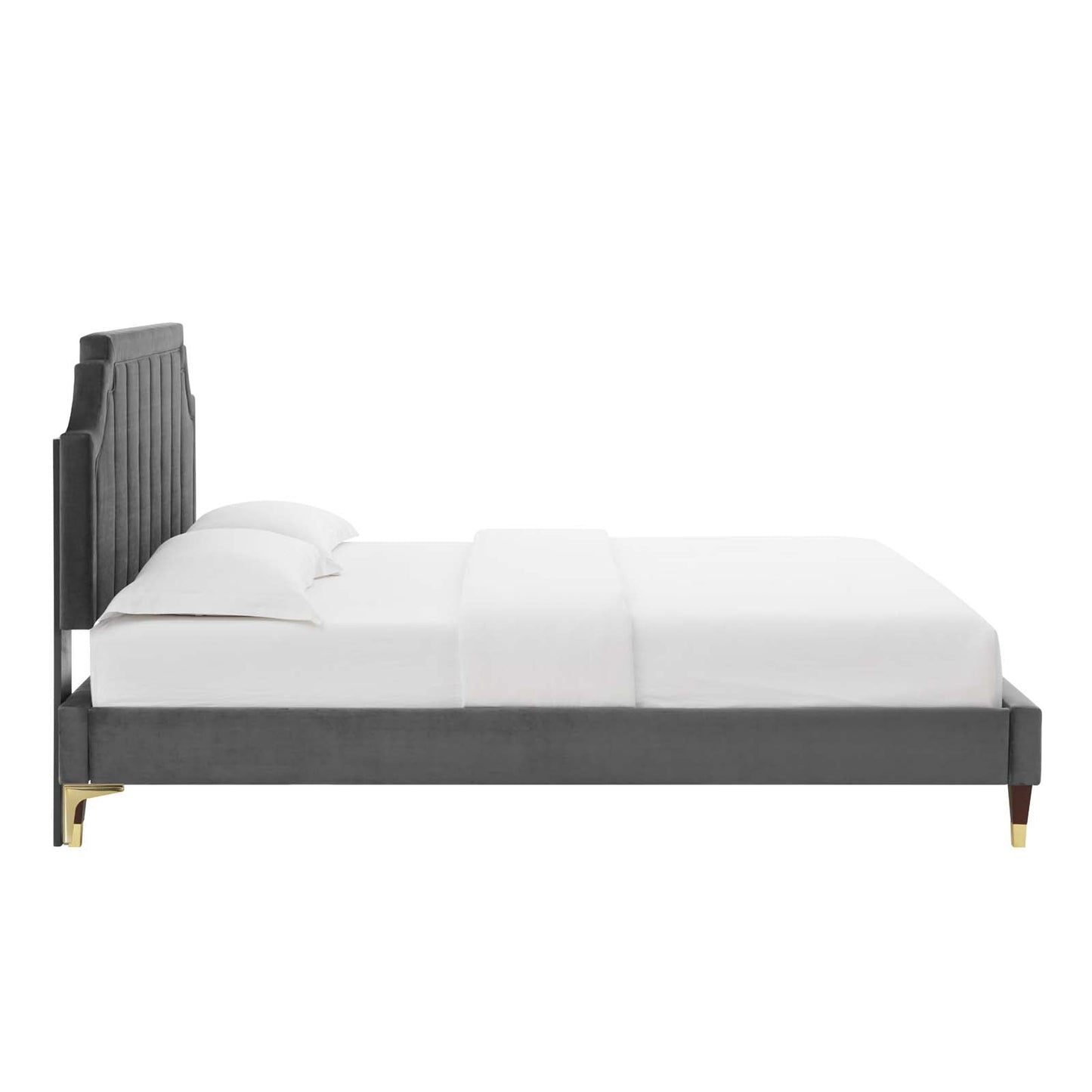 Modway Sienna Performance Velvet King Platform Bed | Beds | Modishstore-5