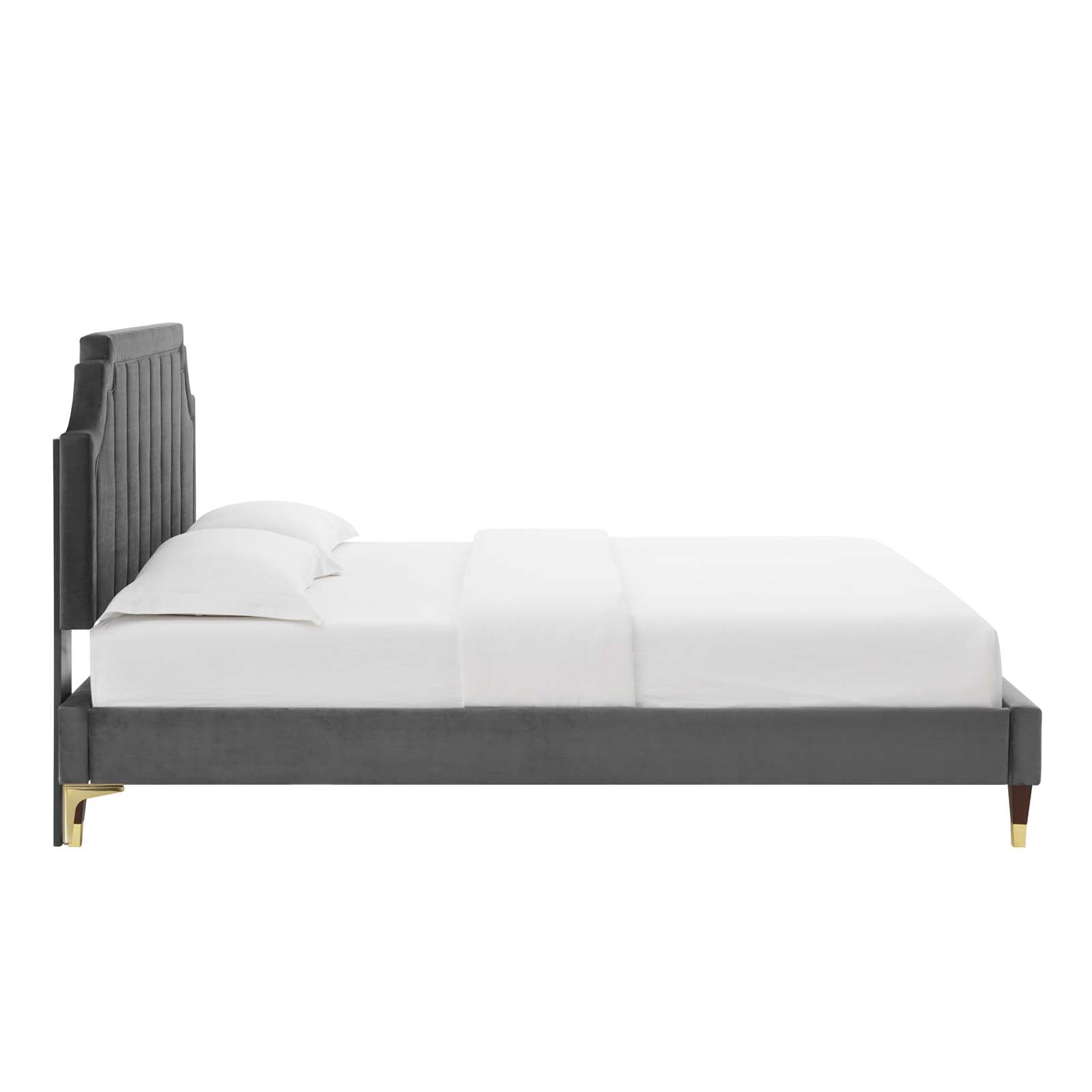 Modway Sienna Performance Velvet King Platform Bed | Beds | Modishstore-5