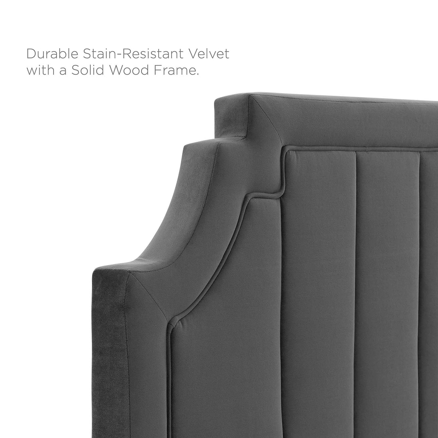 Modway Sienna Performance Velvet King Platform Bed | Beds | Modishstore-8
