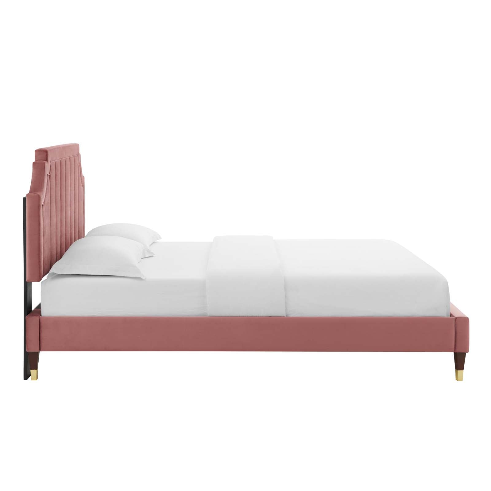 Modway Sienna Performance Velvet King Platform Bed | Beds | Modishstore-13