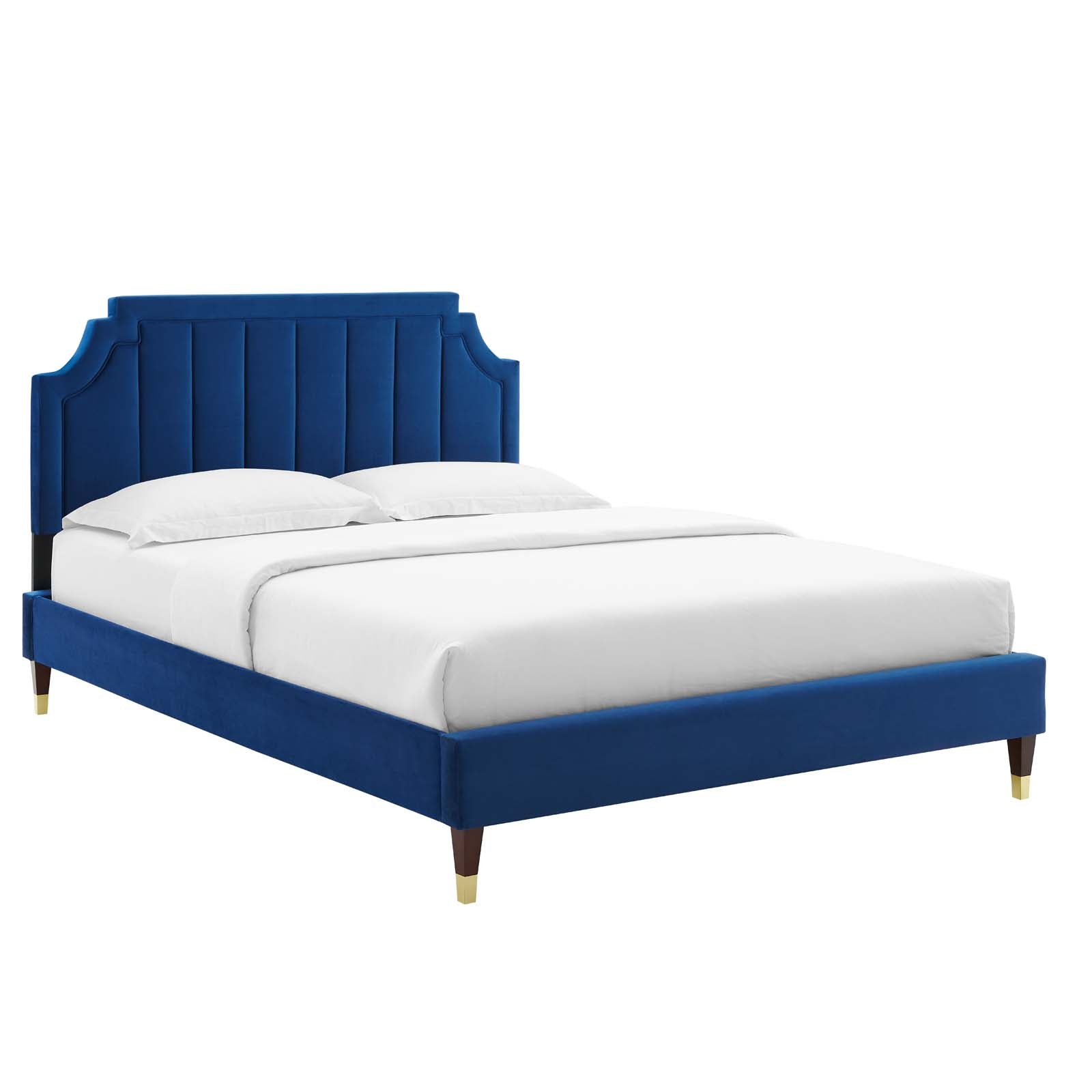 Modway Sienna Performance Velvet King Platform Bed | Beds | Modishstore-34