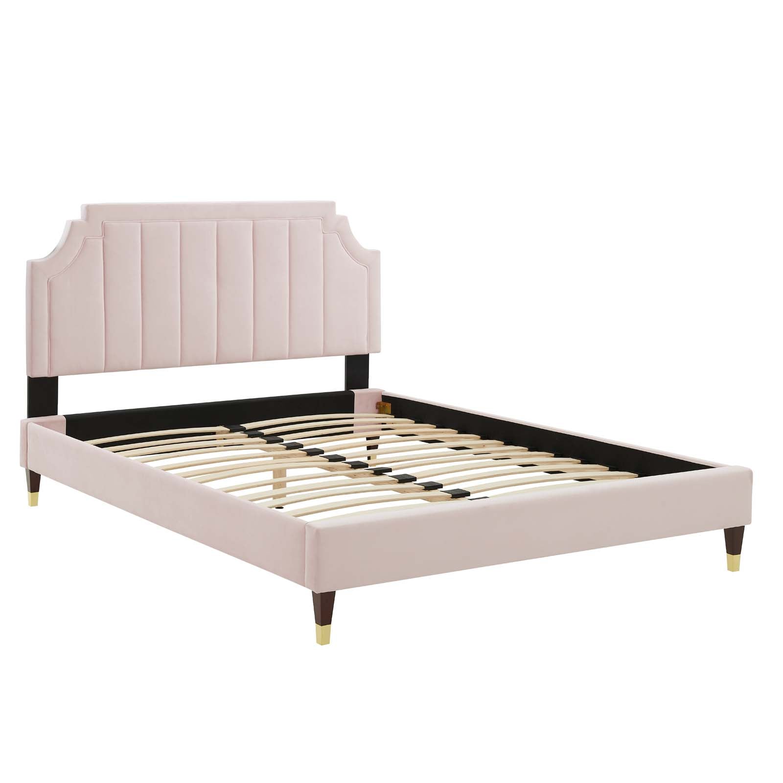 Modway Sienna Performance Velvet King Platform Bed | Beds | Modishstore-43