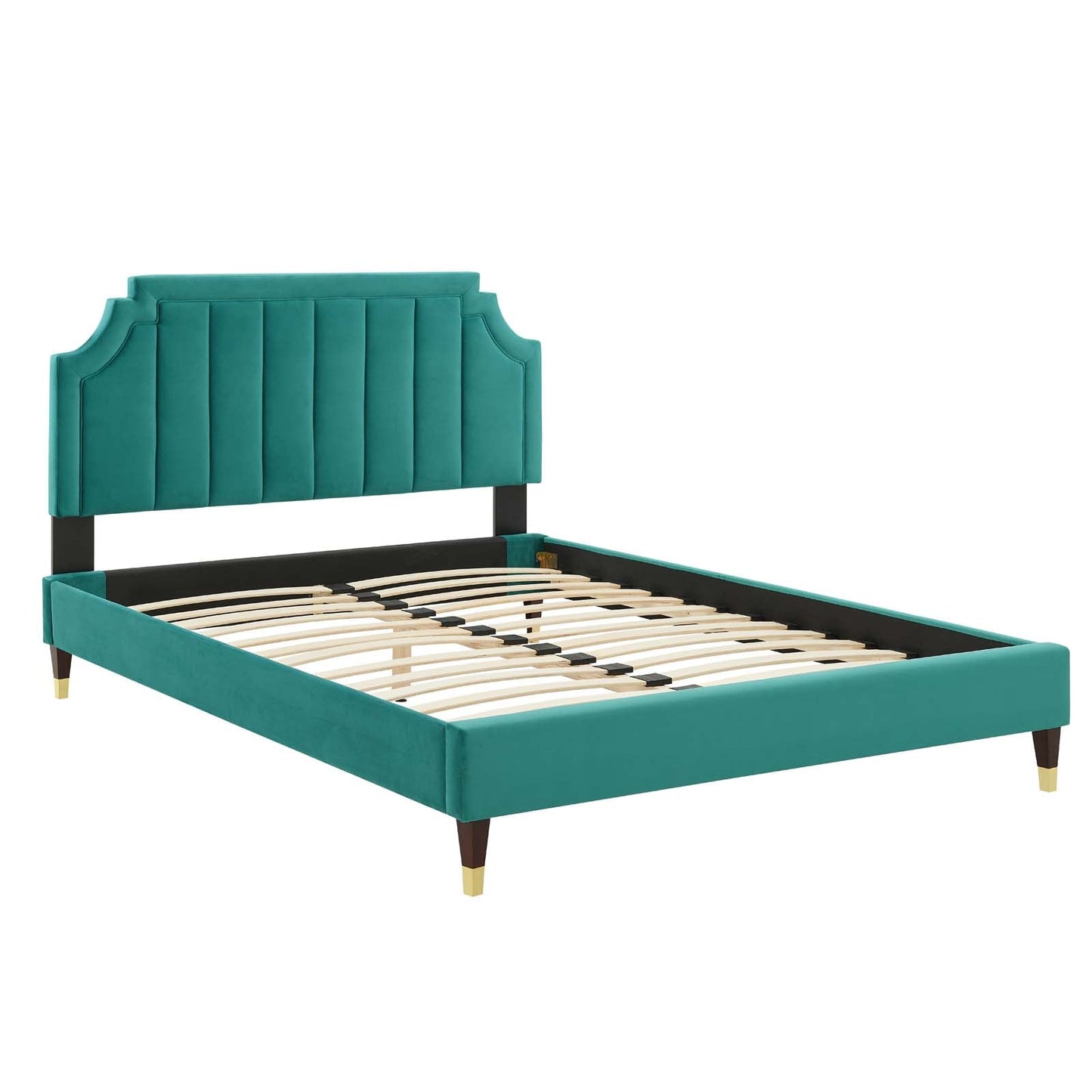 Modway Sienna Performance Velvet King Platform Bed | Beds | Modishstore-51