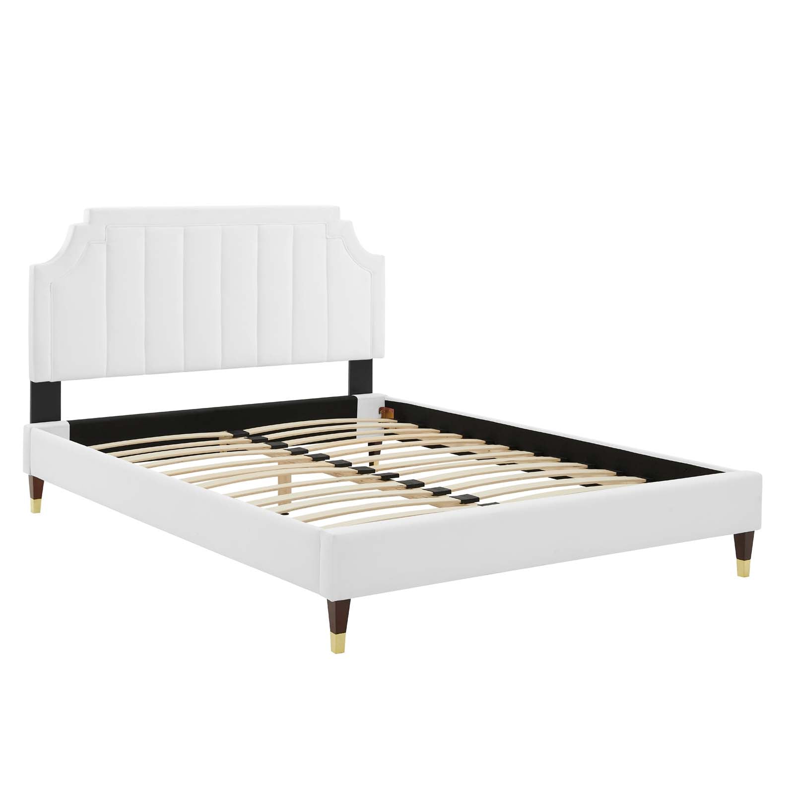 Modway Sienna Performance Velvet King Platform Bed | Beds | Modishstore-59