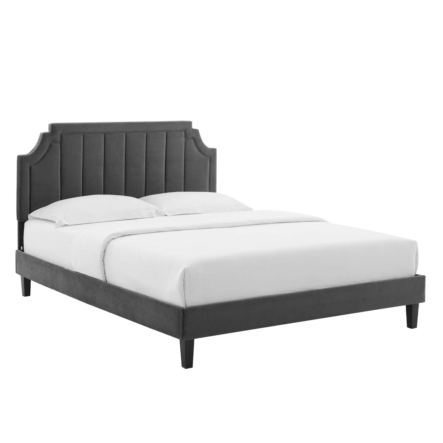 Modway Sienna Performance Velvet King Platform Bed | Beds | Modishstore