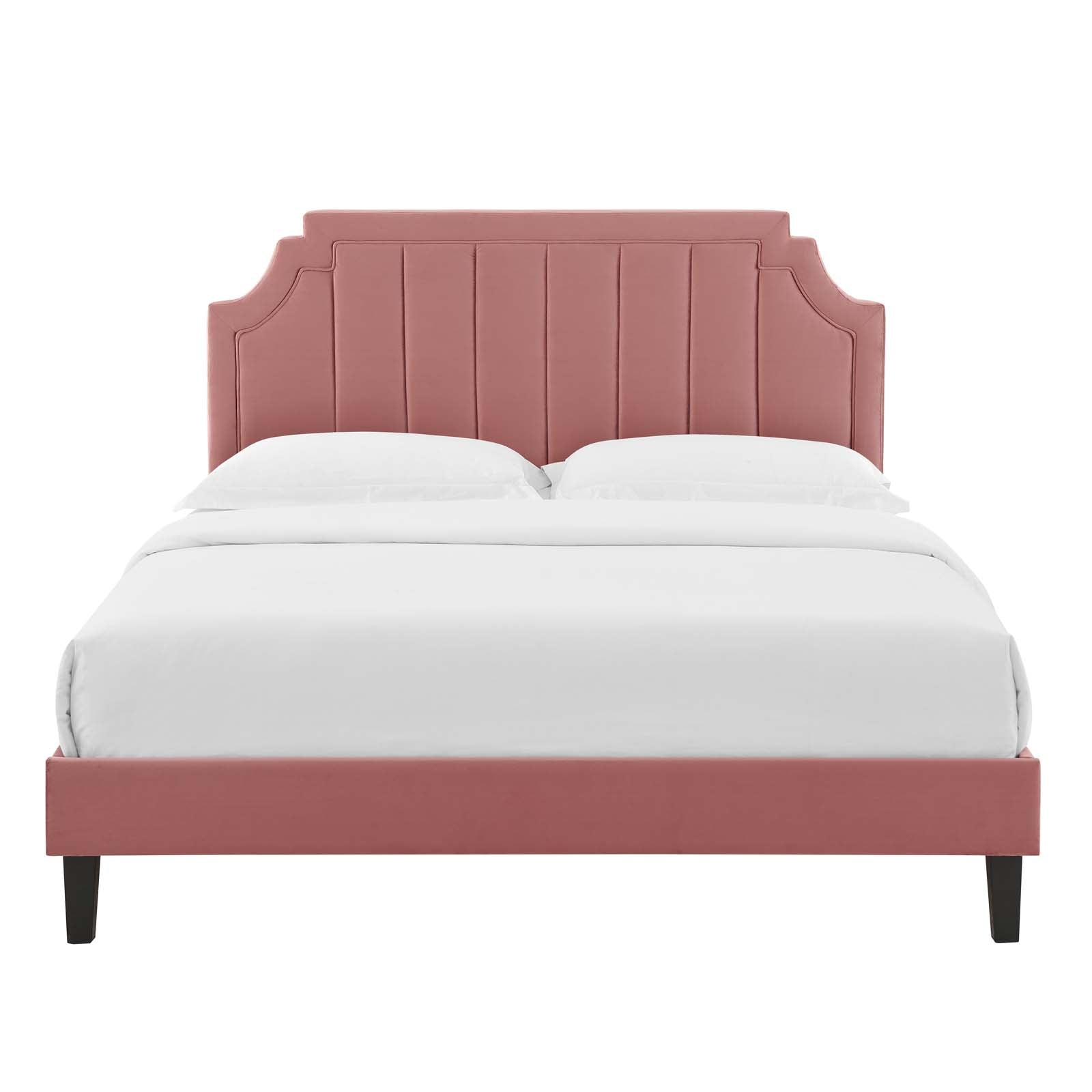Modway Sienna Performance Velvet King Platform Bed | Beds | Modishstore-12