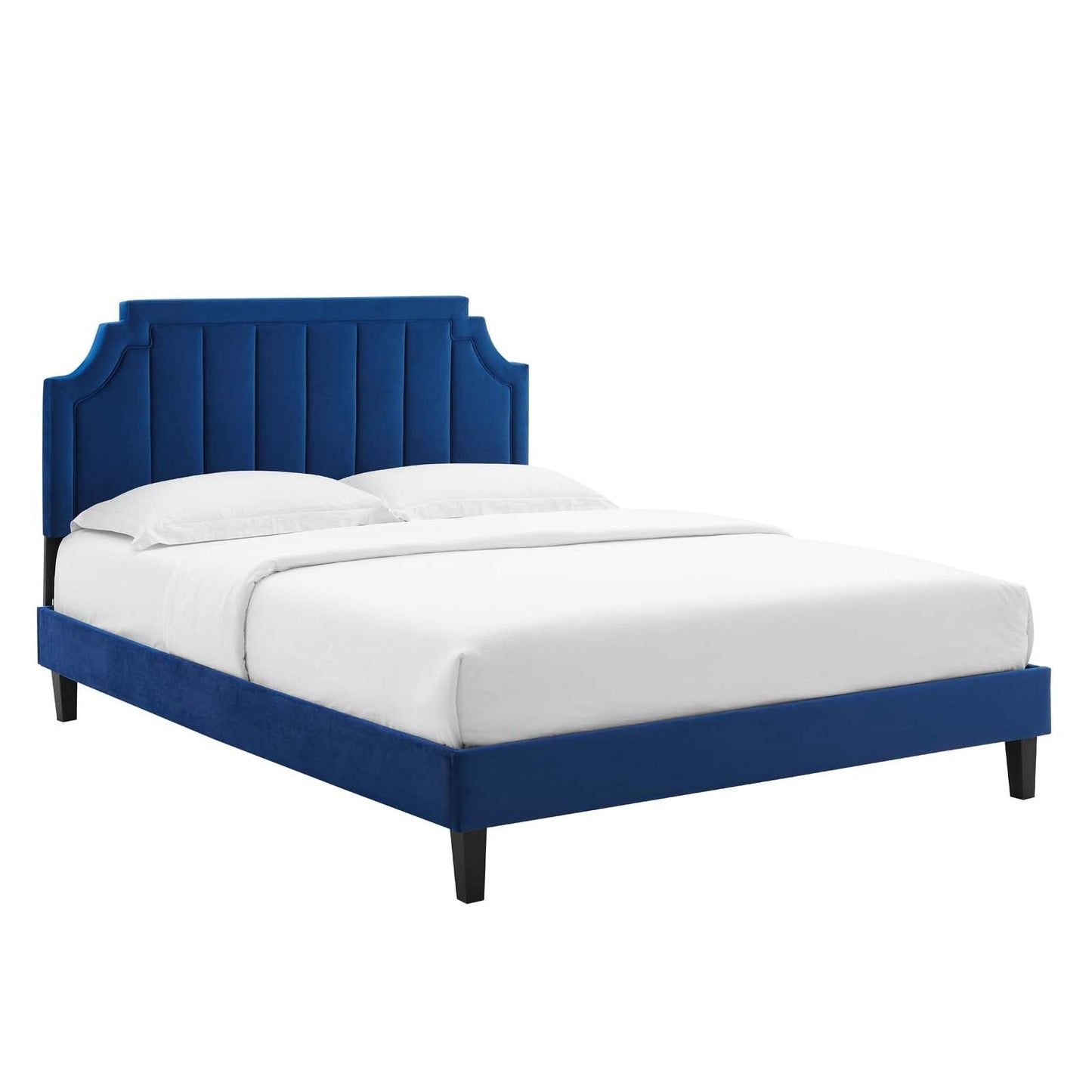 Modway Sienna Performance Velvet King Platform Bed | Beds | Modishstore-29