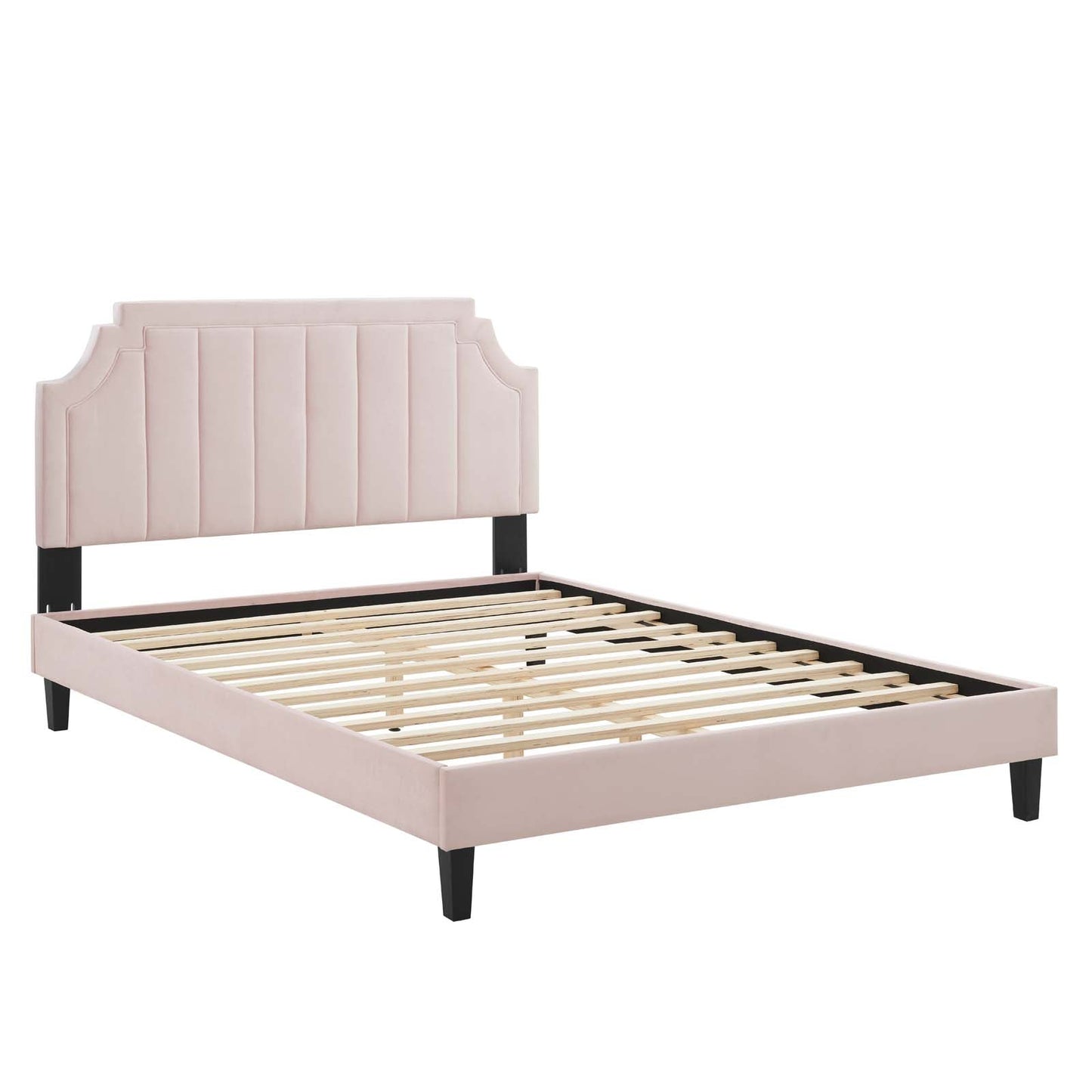 Modway Sienna Performance Velvet King Platform Bed | Beds | Modishstore-37