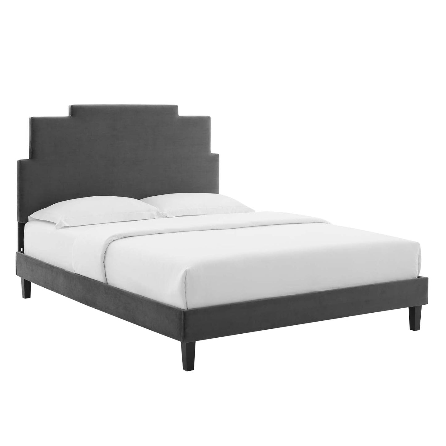 Modway Lindsey Performance Velvet Full Platform Bed | Beds | Modishstore-2