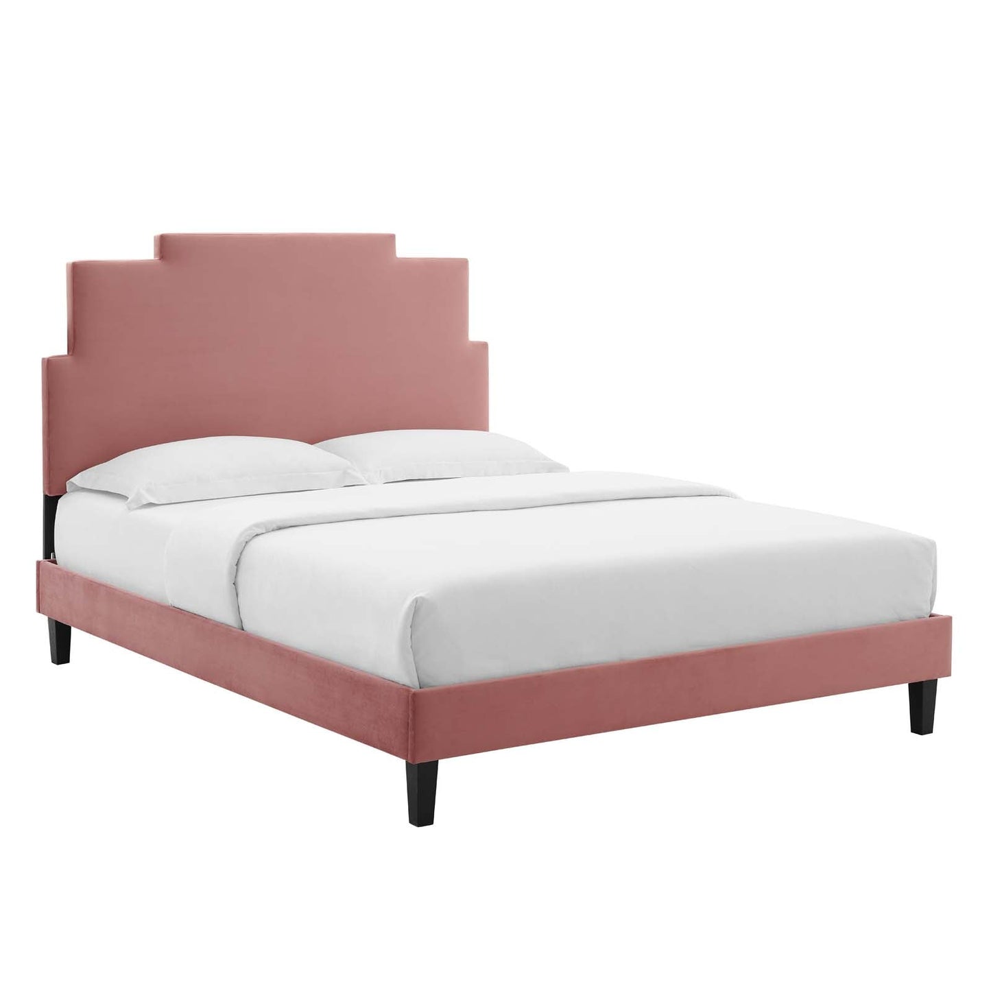 Modway Lindsey Performance Velvet Full Platform Bed | Beds | Modishstore-6