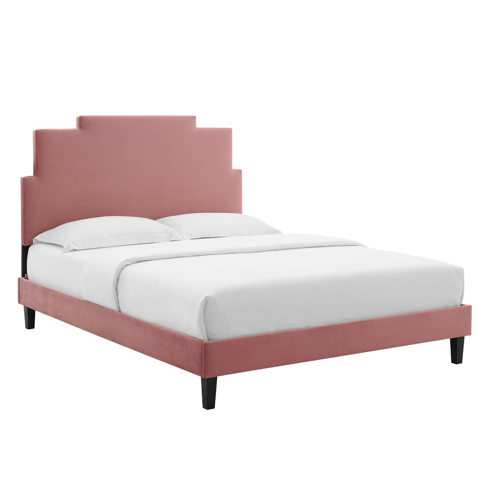 Modway Lindsey Performance Velvet Full Platform Bed | Beds | Modishstore-6
