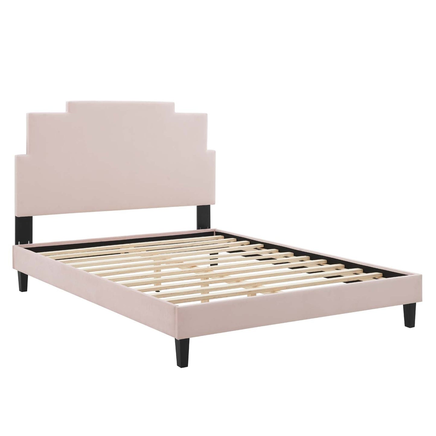 Modway Lindsey Performance Velvet Full Platform Bed | Beds | Modishstore-25